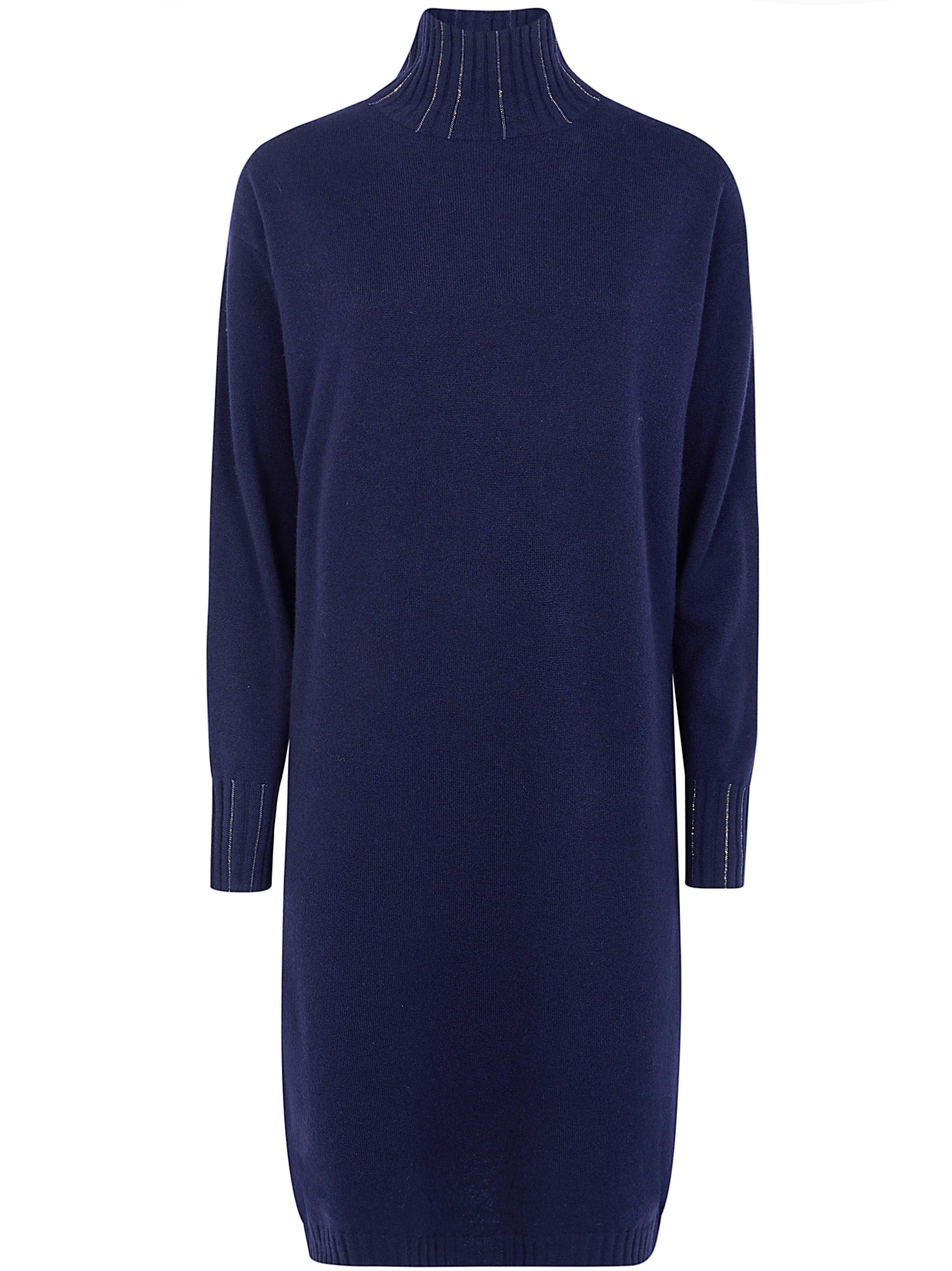 FABIANA FILIPPI Dress Turtle Neck "Platinum"