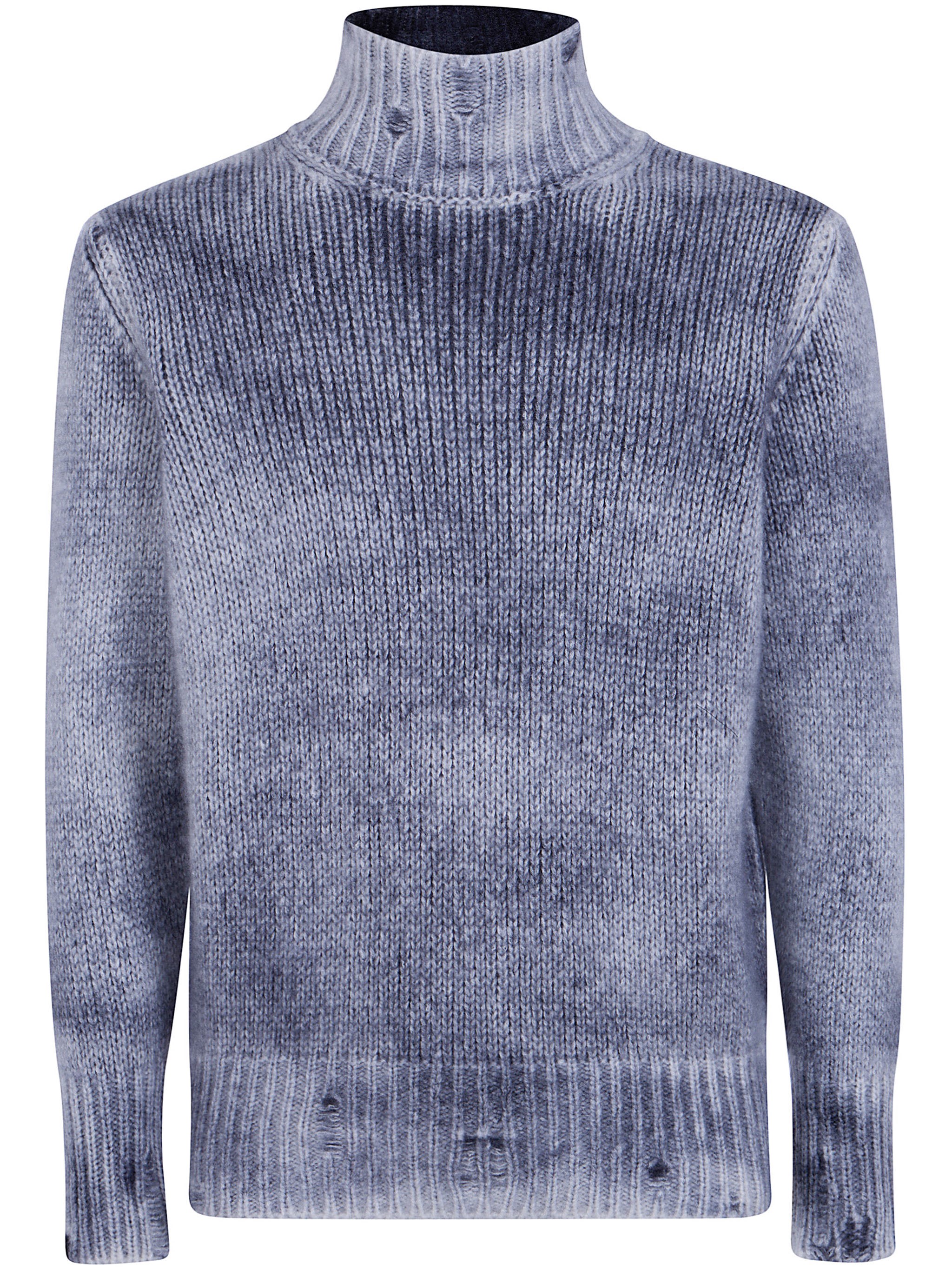 High Neck "Hand Painted Cashmere Sweater
