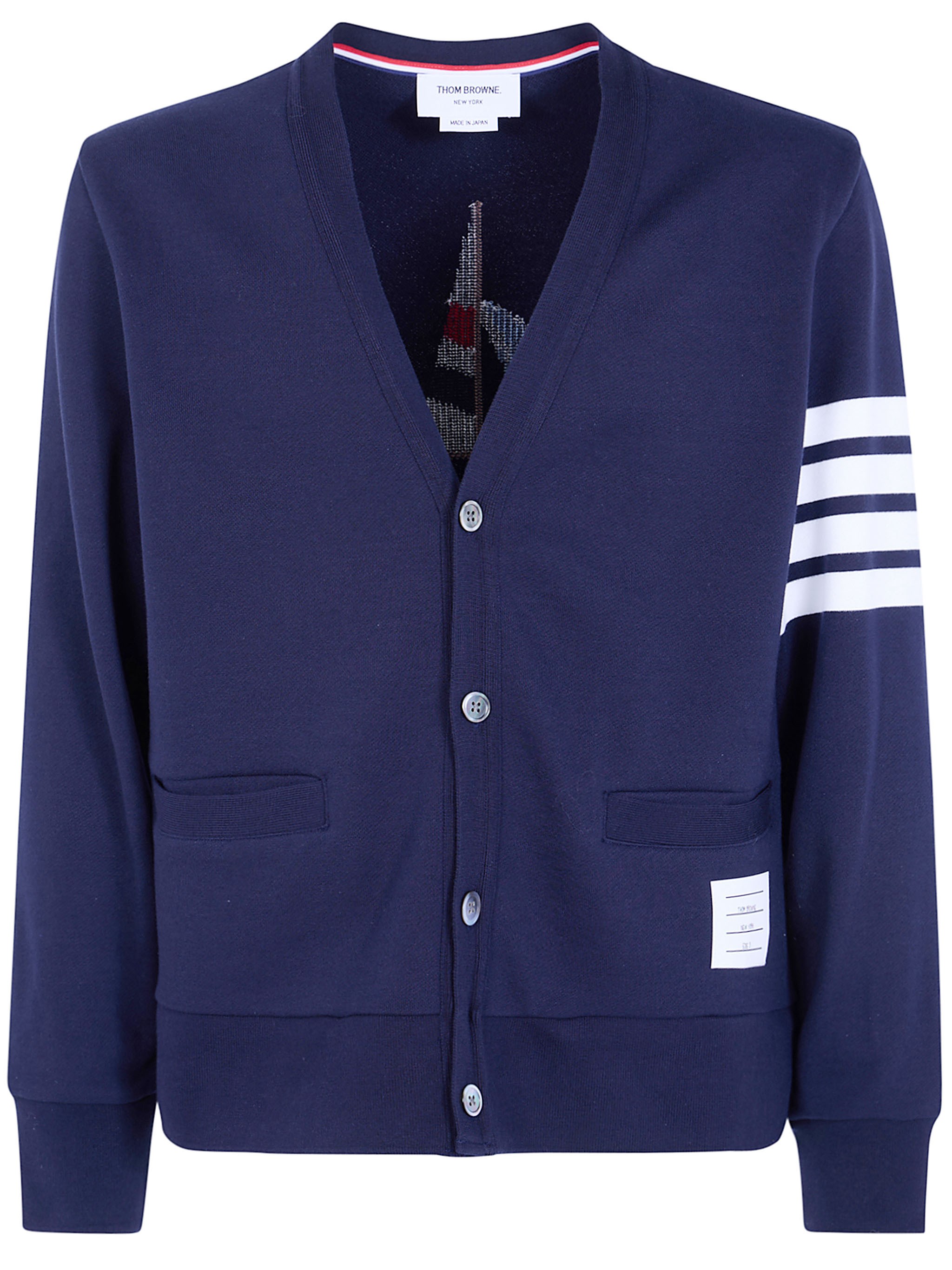 THOM BROWNE THOM BROWNE Sweater V Neck "Engineered 4 Bar"　THOM BROWNE セーター V ネック "エンジニアード 4 Bar"