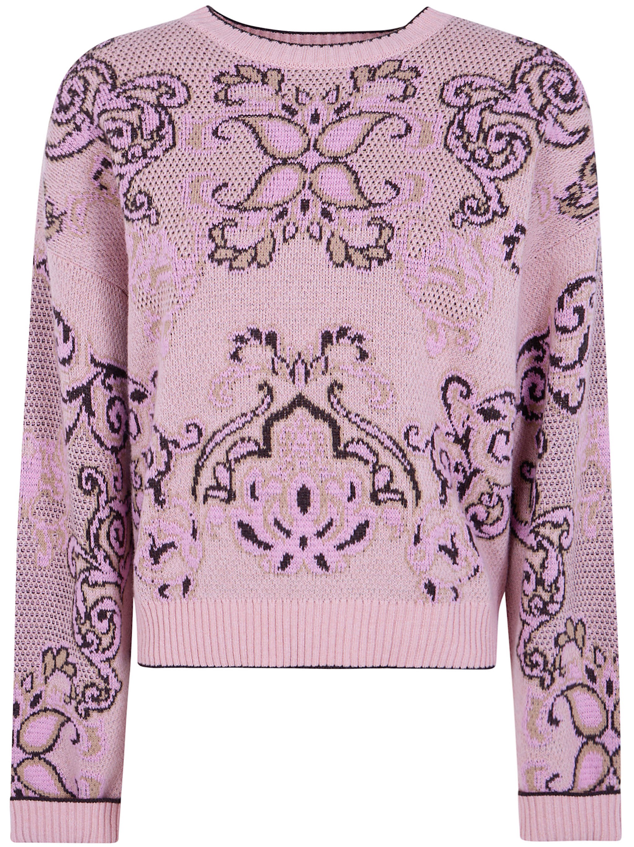 Jacquard "Round Neck" Sweater