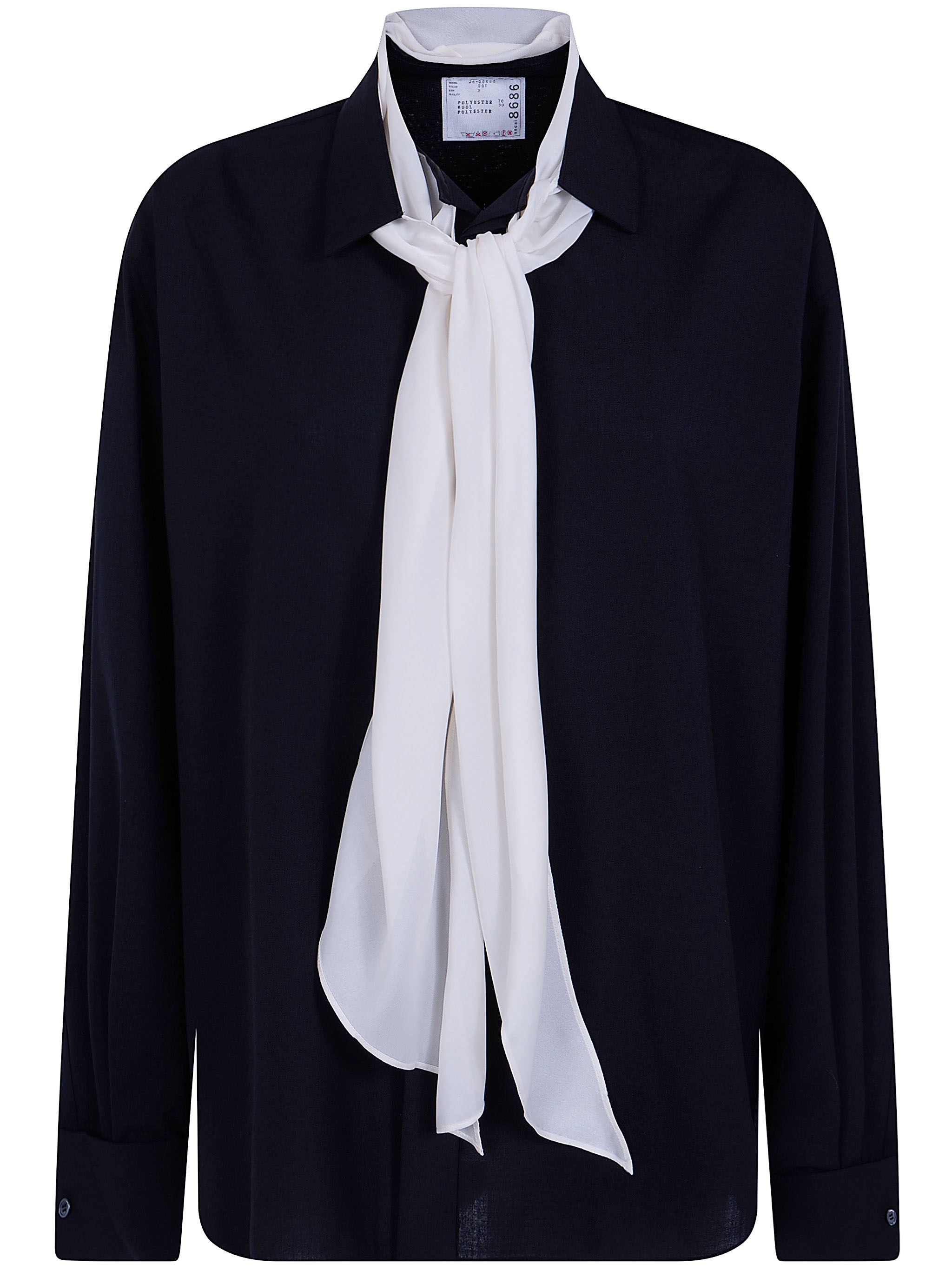 sacai SACAI Shirt Polyester Wool "Suiting Shirt"　SACAI シャツ ポリエステルウール「スーツシャツ」