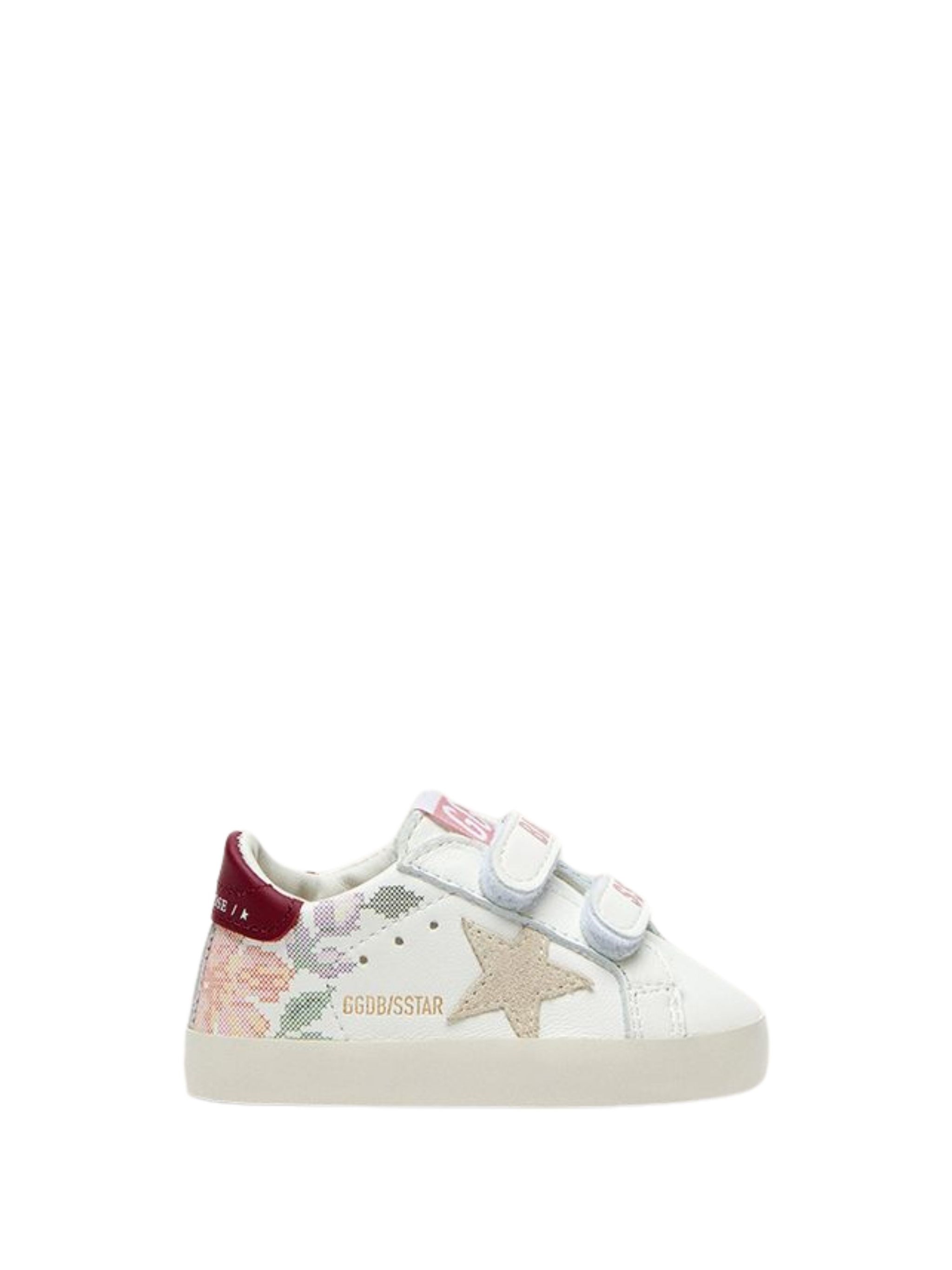 GOLDEN GOOSE KIDS Trainers Nappa Upper With Print And Strap "Baby Scho　GOLDEN GOOSE キッズ トレーナー ナッパ アッパー プリントとストラップ付き "Baby Scho" GOLDEN