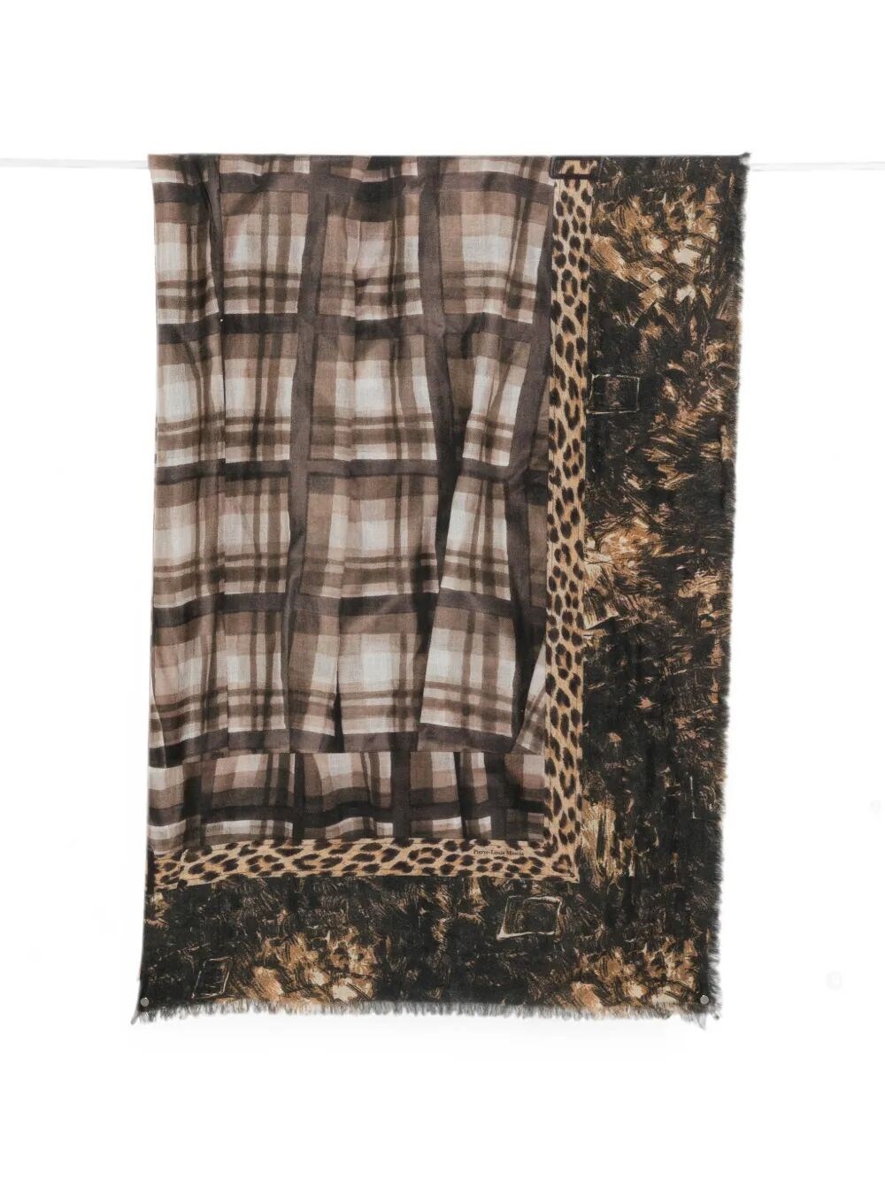 PIERRE LOUIS MASCIA Scarf Cashmere "Euclidex