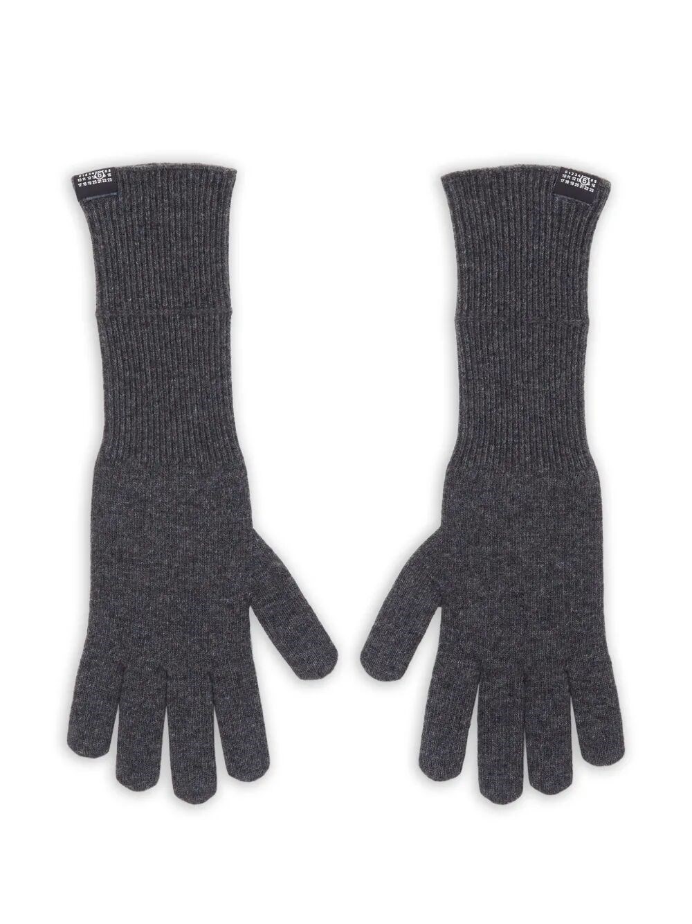 MM6 Maison Margiela Gloves Wool Dark Grey Melange