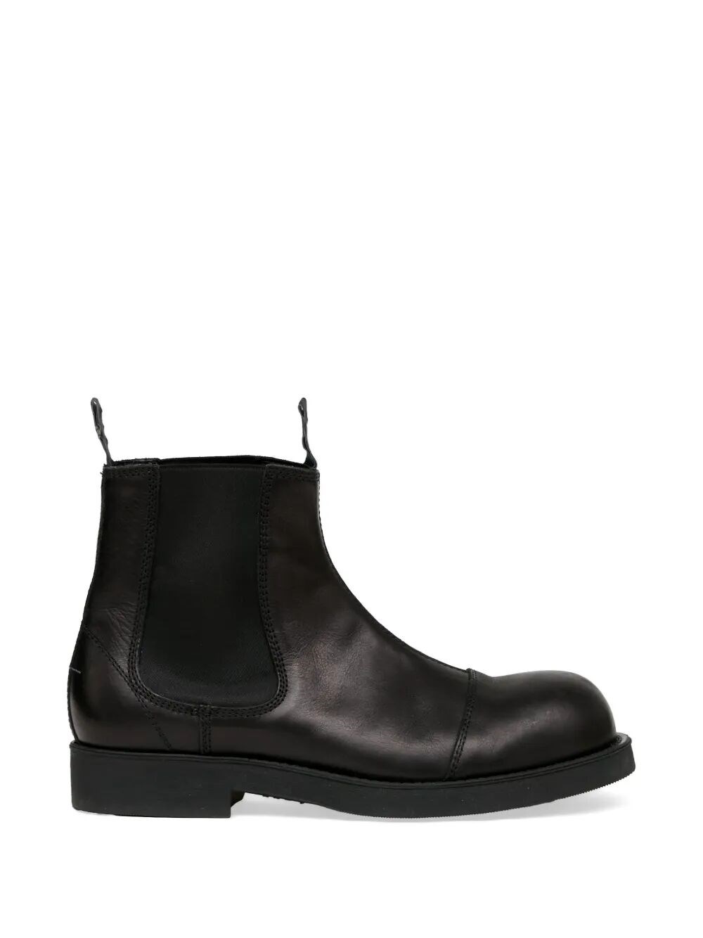 MM6 Maison Margiela Boots Leather Black Ankle Boot