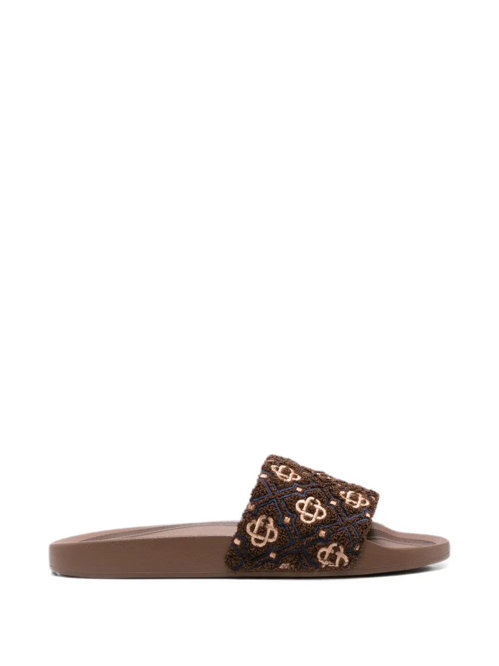 CASABLANCA Slippers Brown "Monogram Pool"　カサブランカ スリッパ ブラウン 「モノグラム プール」 CASABLANCA