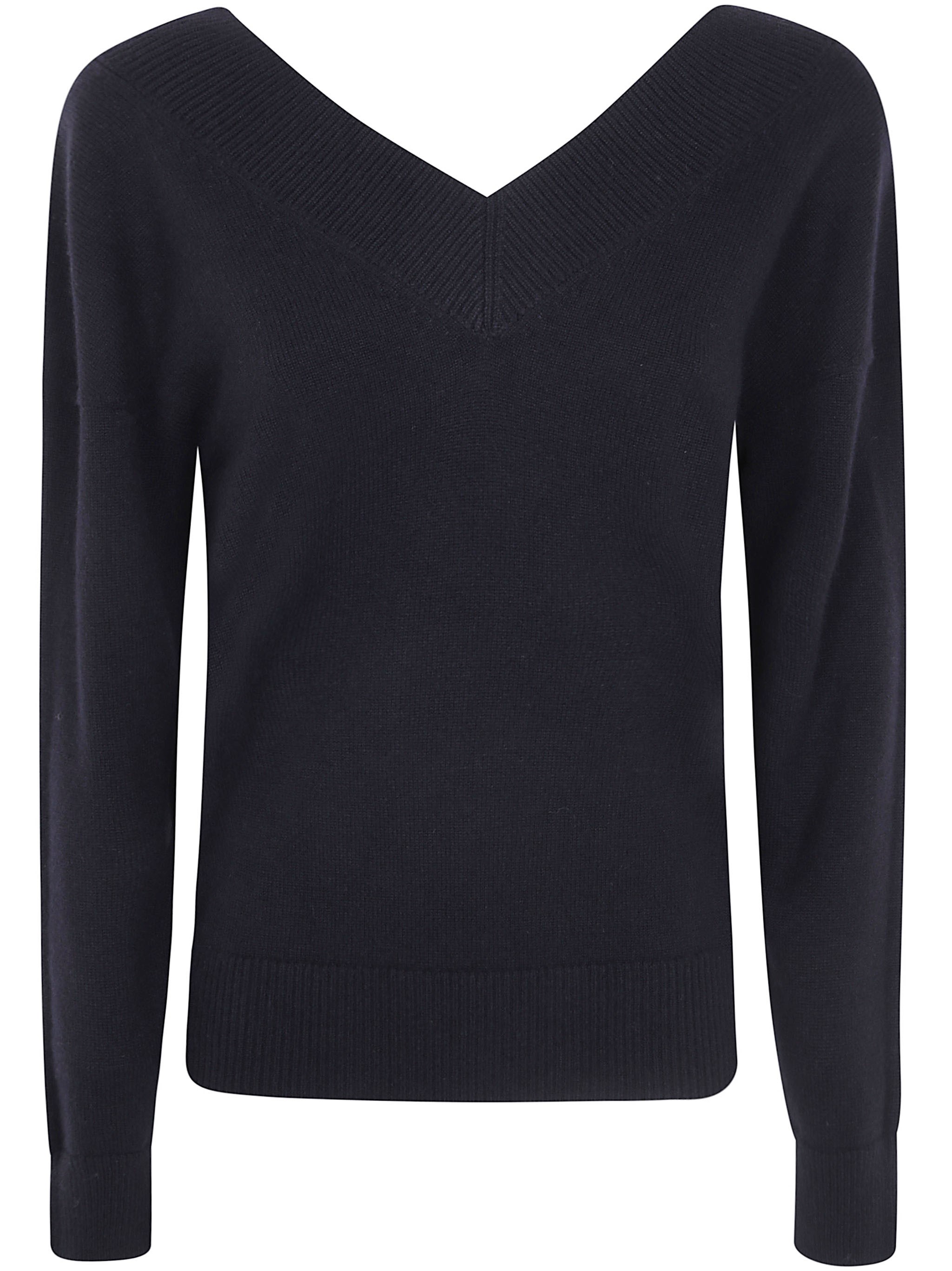 TOM FORD Sweater V Neck Off-Shoulders "Cashmere Fin. 7"
