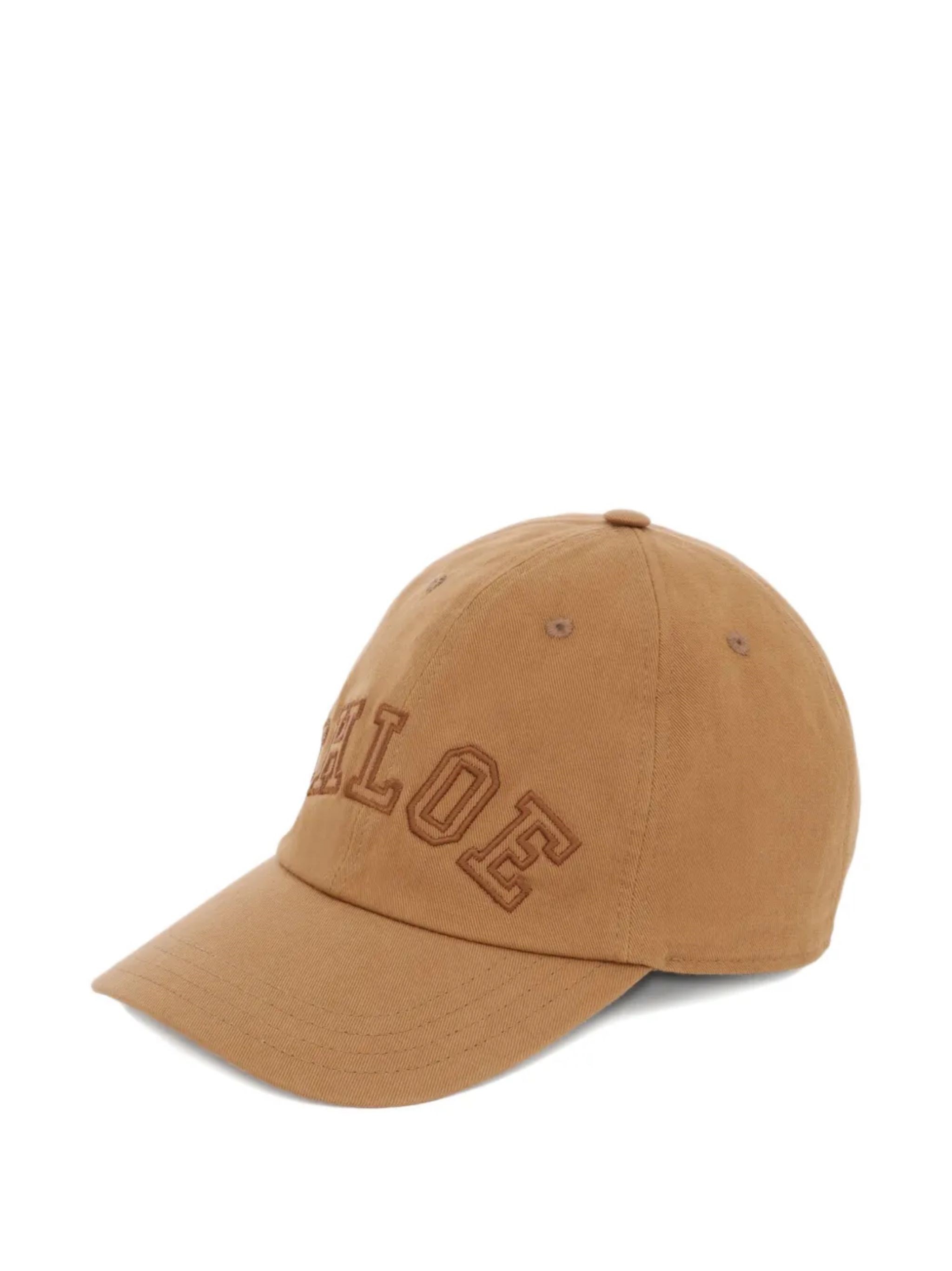 Chloé Hat Wool Silk "chloe' Signature" In Brown