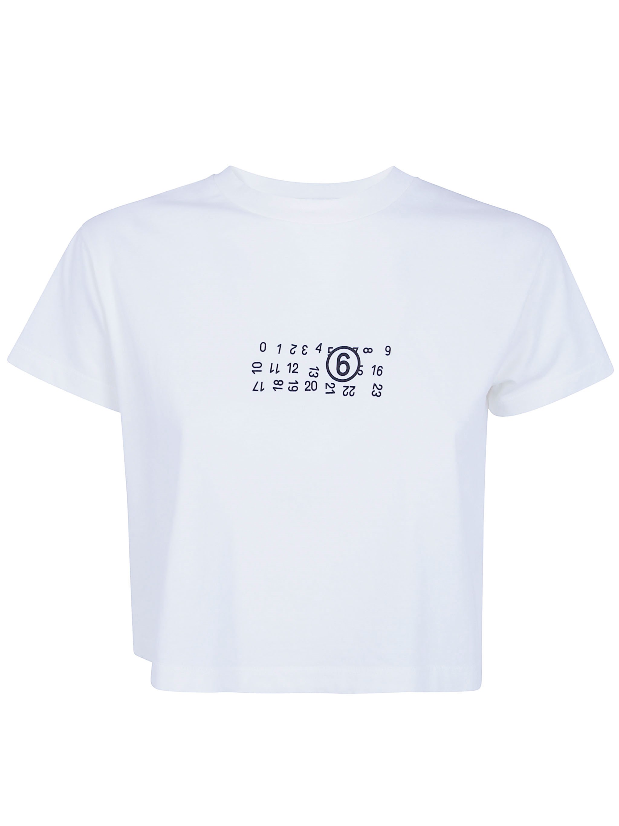 MM6 Maison Margiela T-Shirt Basic Cropped "S52gc0369.M20258 101"