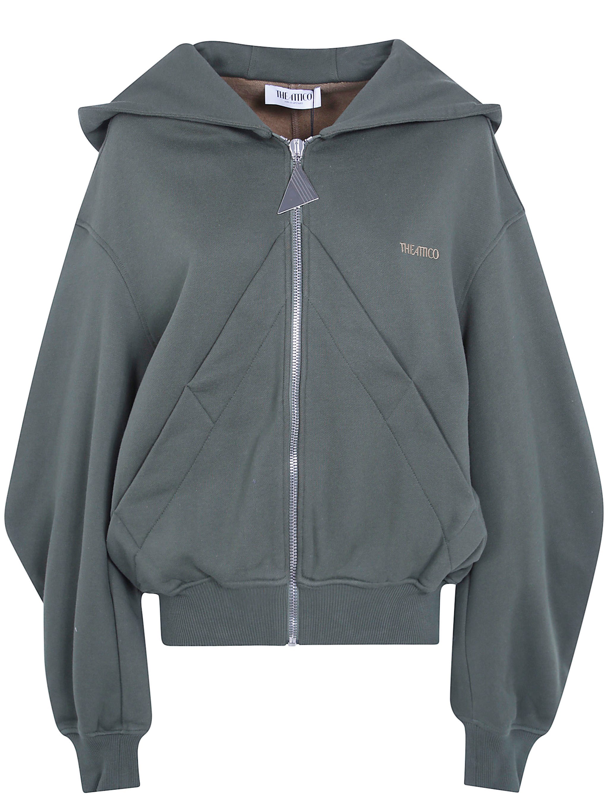 The Attico THE ATTICO Sweatshirt Full Zip Hoodie "261Wcf00015"　THE ATTICO スウェットフルジップパーカー「261Wcf00015」