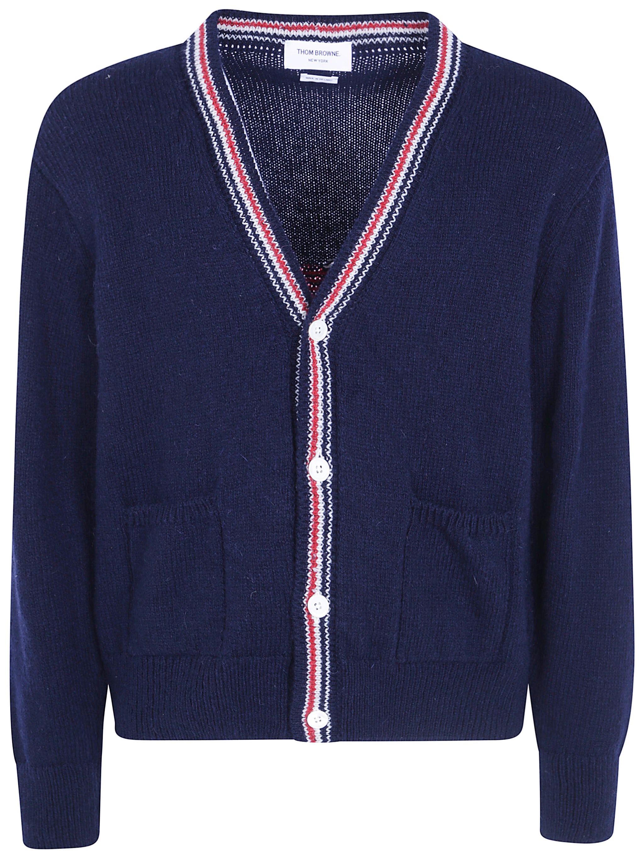 THOM BROWNE THOM BROWNE Sweater V Neck "Hector"　THOM BROWNE セーター Vネック "ヘクター"