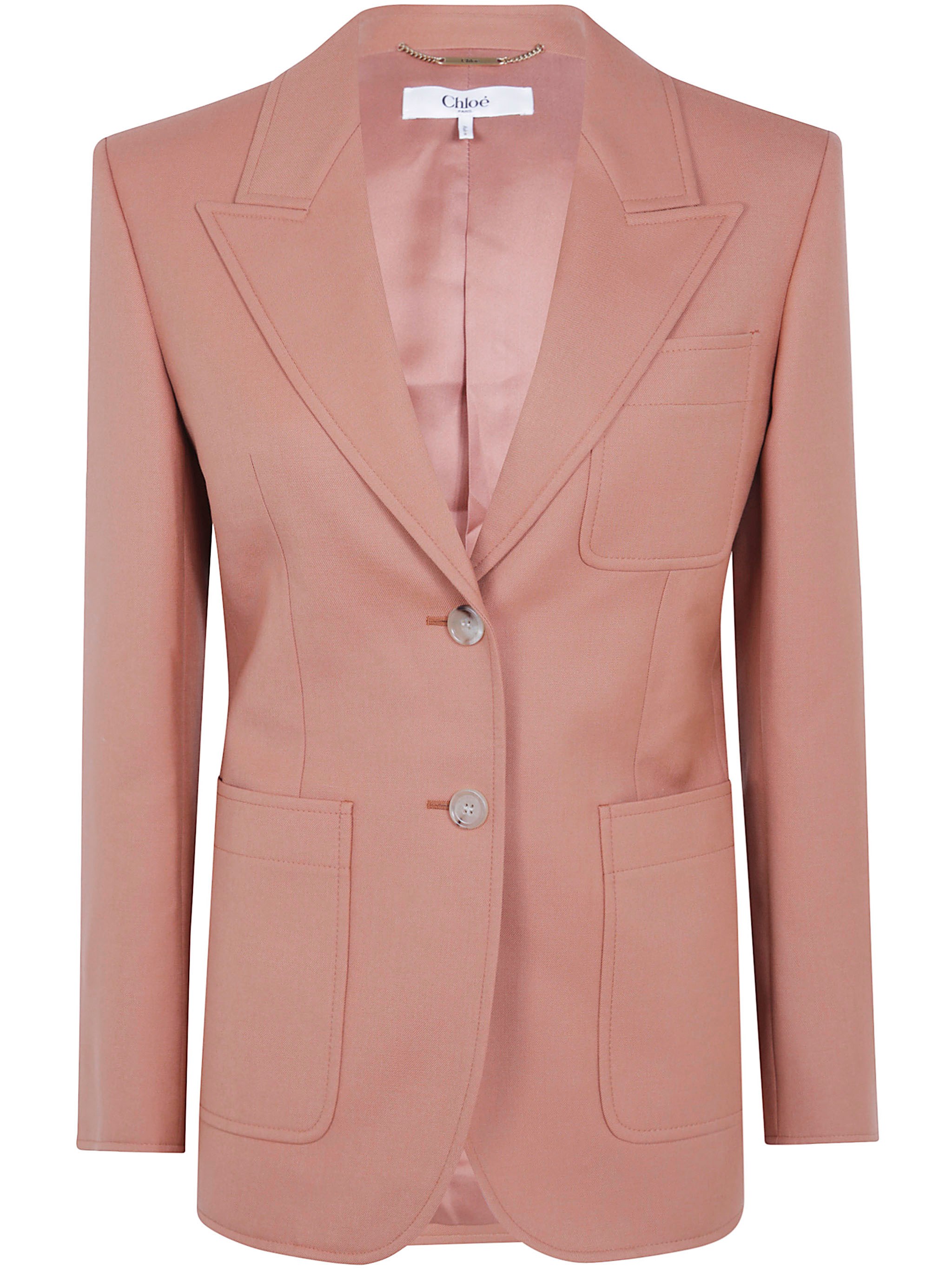 CHLOE Jacket Long Blazer "Tannish Red