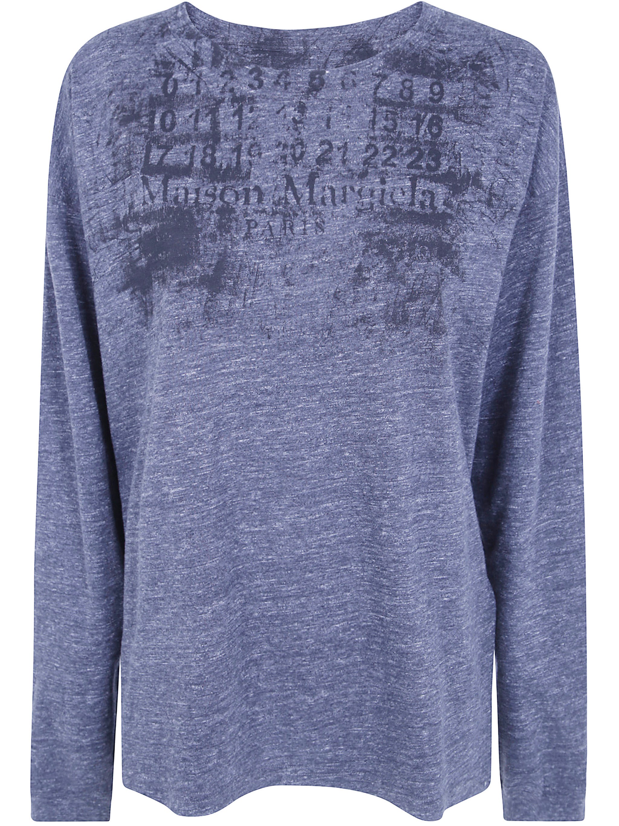 MAISON MARGIELA T-Shirt Long Sleeve "Numbers"