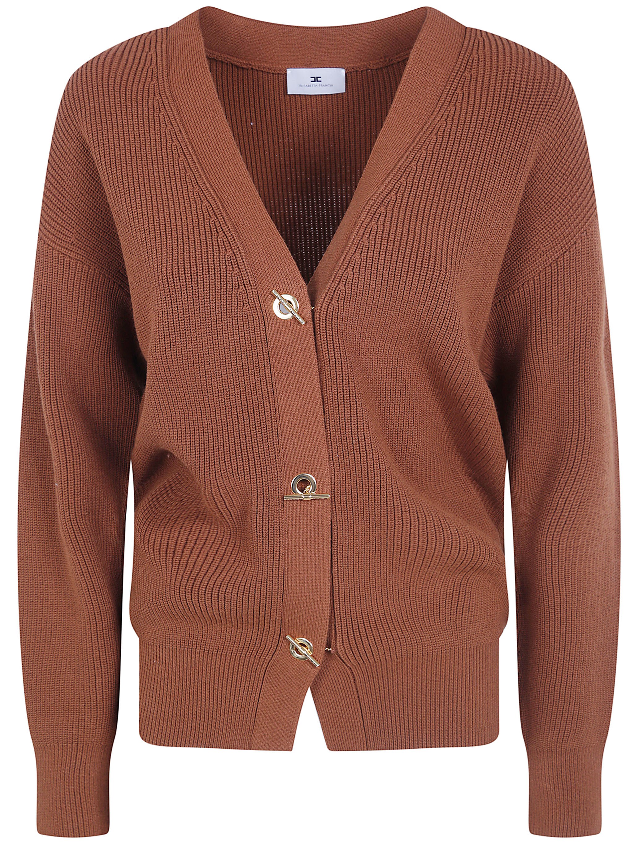 ELISABETTA FRANCHI Sweater Button Detail “Tricot Cardigan”