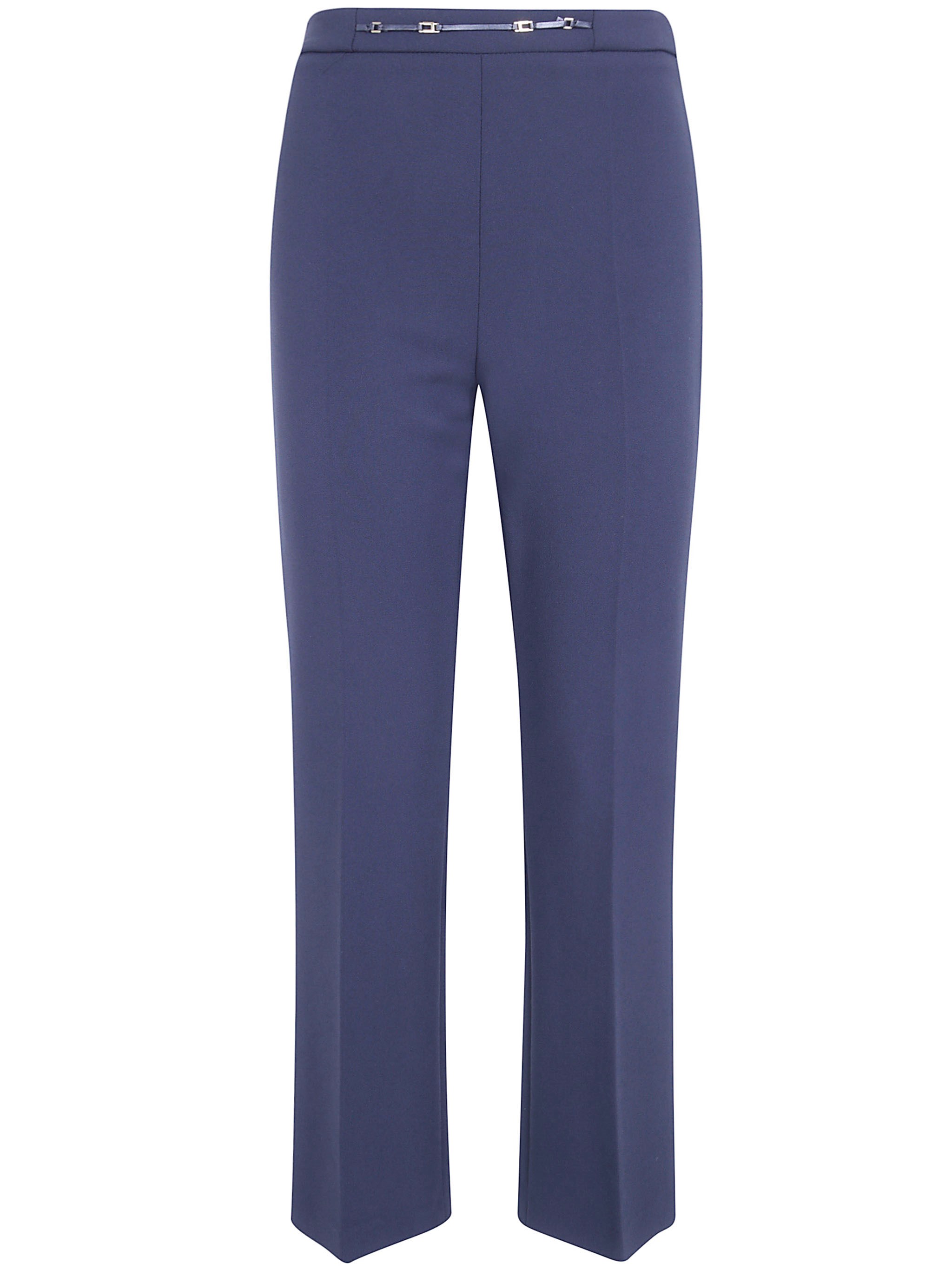 ELISABETTA FRANCHI Pants Black Cropped Trousers