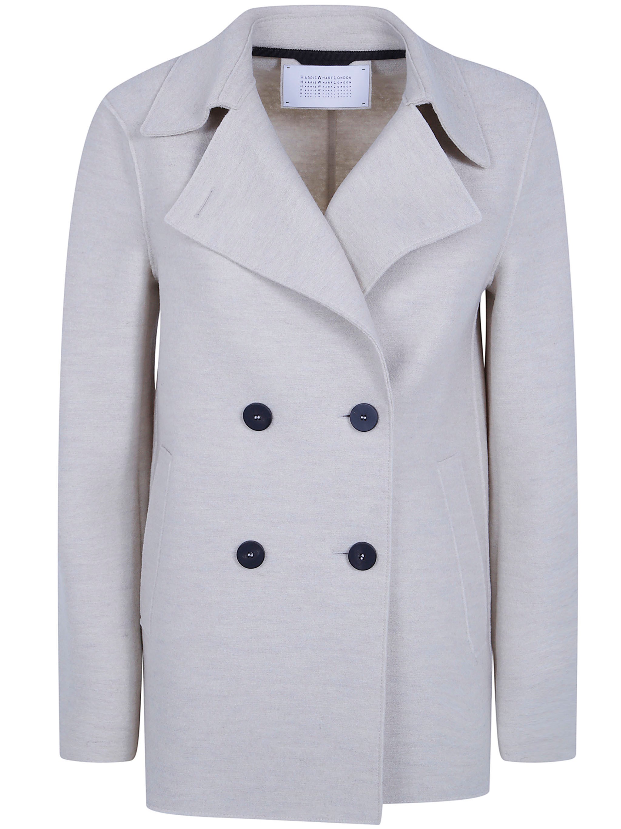 HARRIS WHARF LONDON Coat Wool “Peacoat”