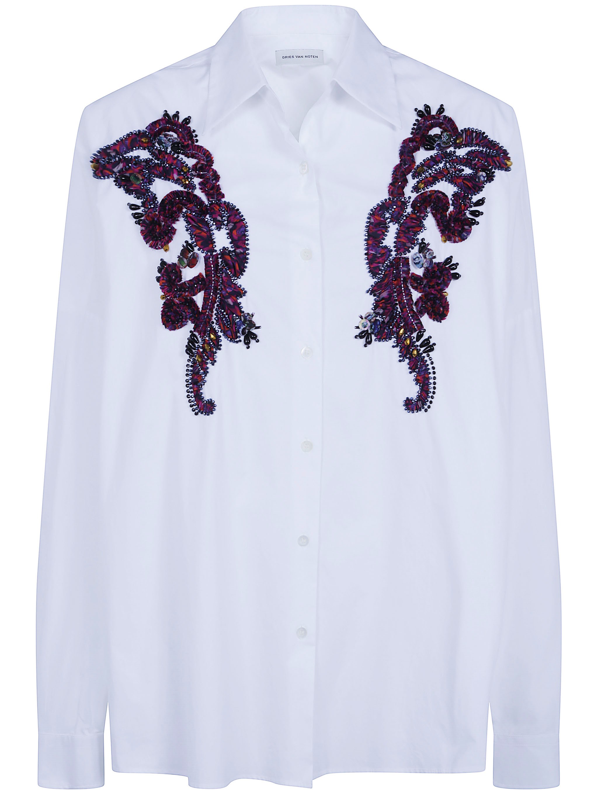 Dries Van Noten DRIES VAN NOTEN Shirt Embroidery "Casia"　ドリスヴァンノッテン シャツ 刺繍「Casia」