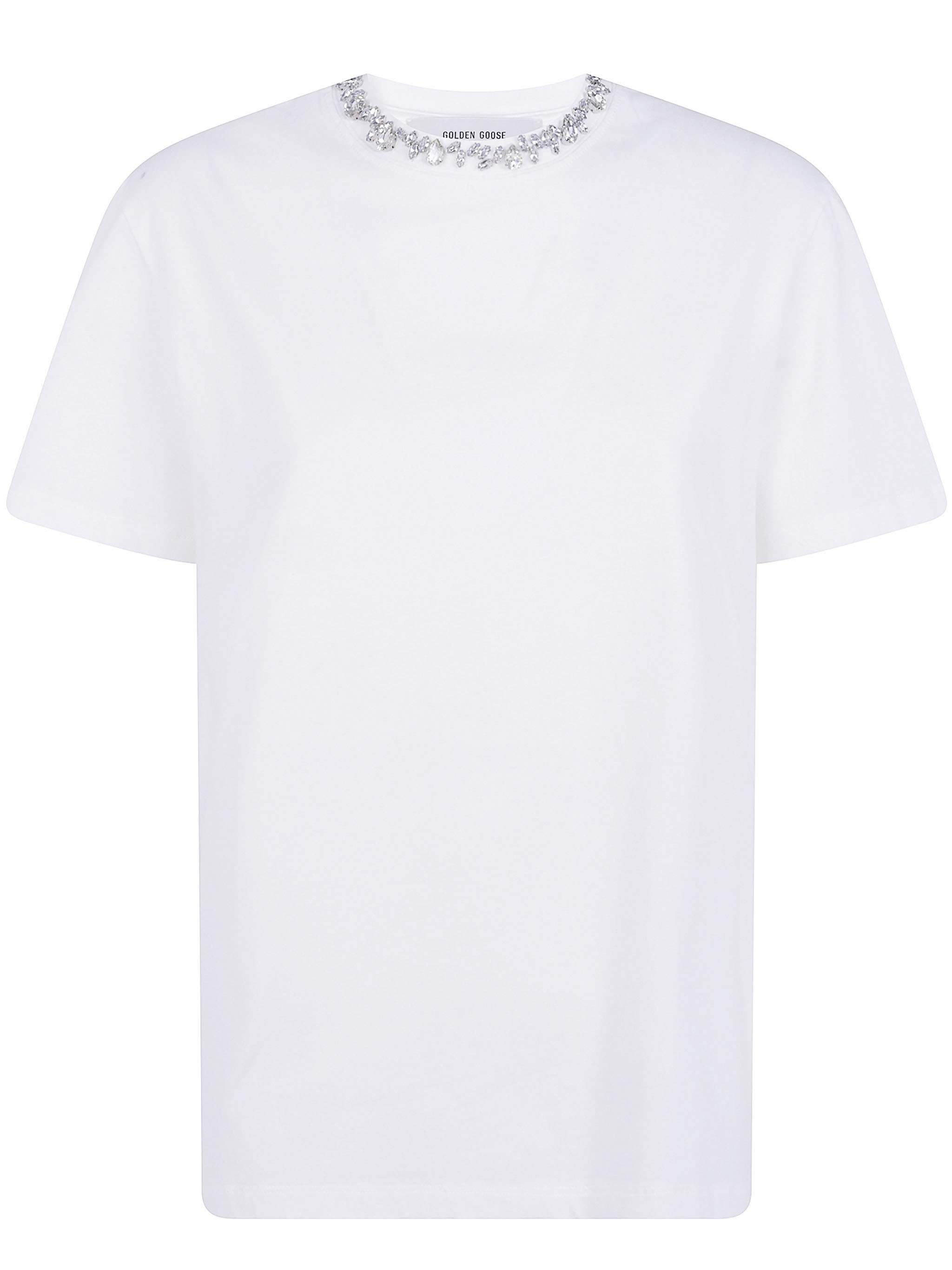 GOLDEN GOOSE T-Shirt Regular Distressed Cotton Jersey