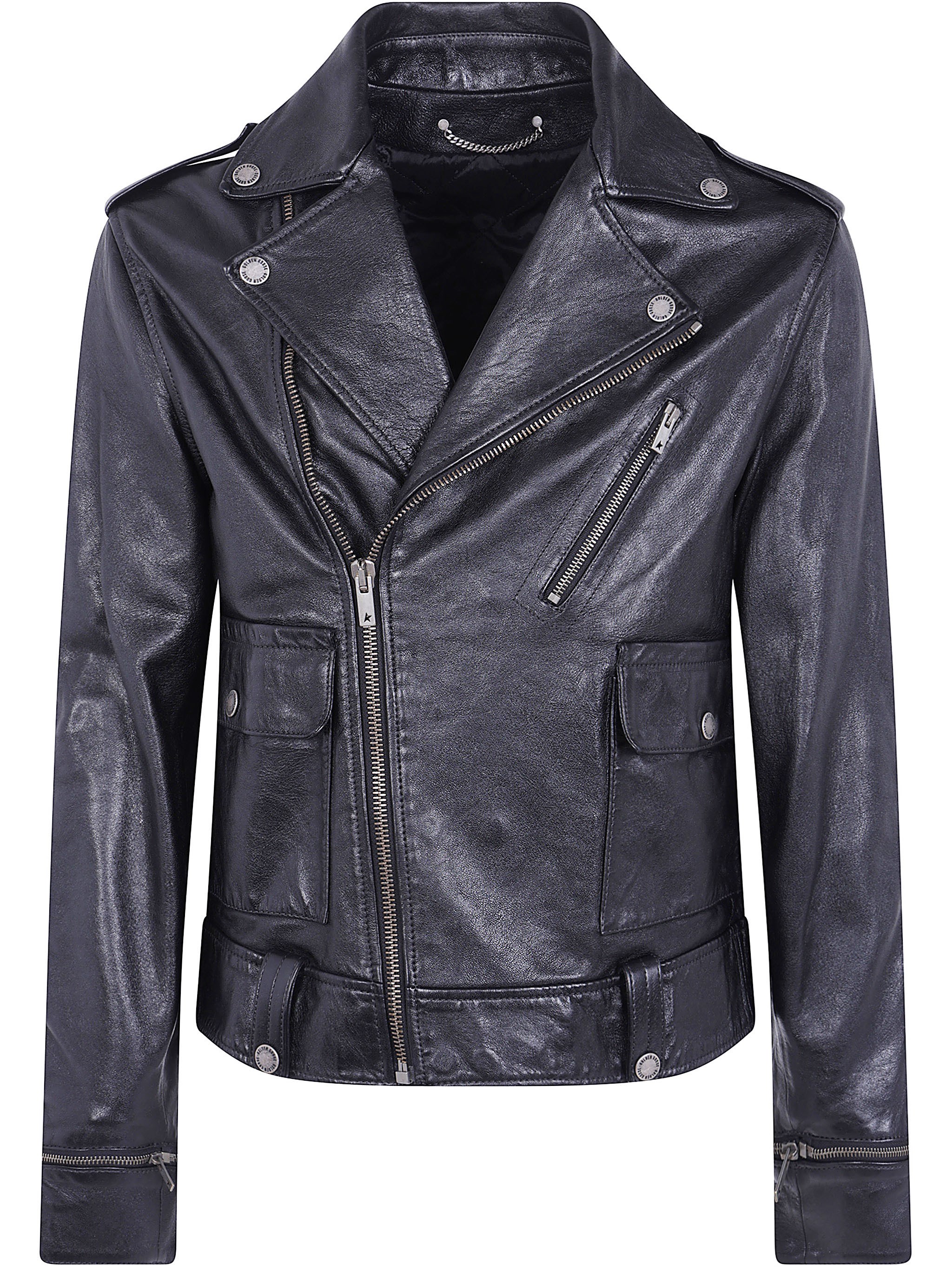 Golden Goose GOLDEN GOOSE Jacket Leather "Golden M`S"　GOLDEN GOOSE ジャケット レザー "Golden M`S"