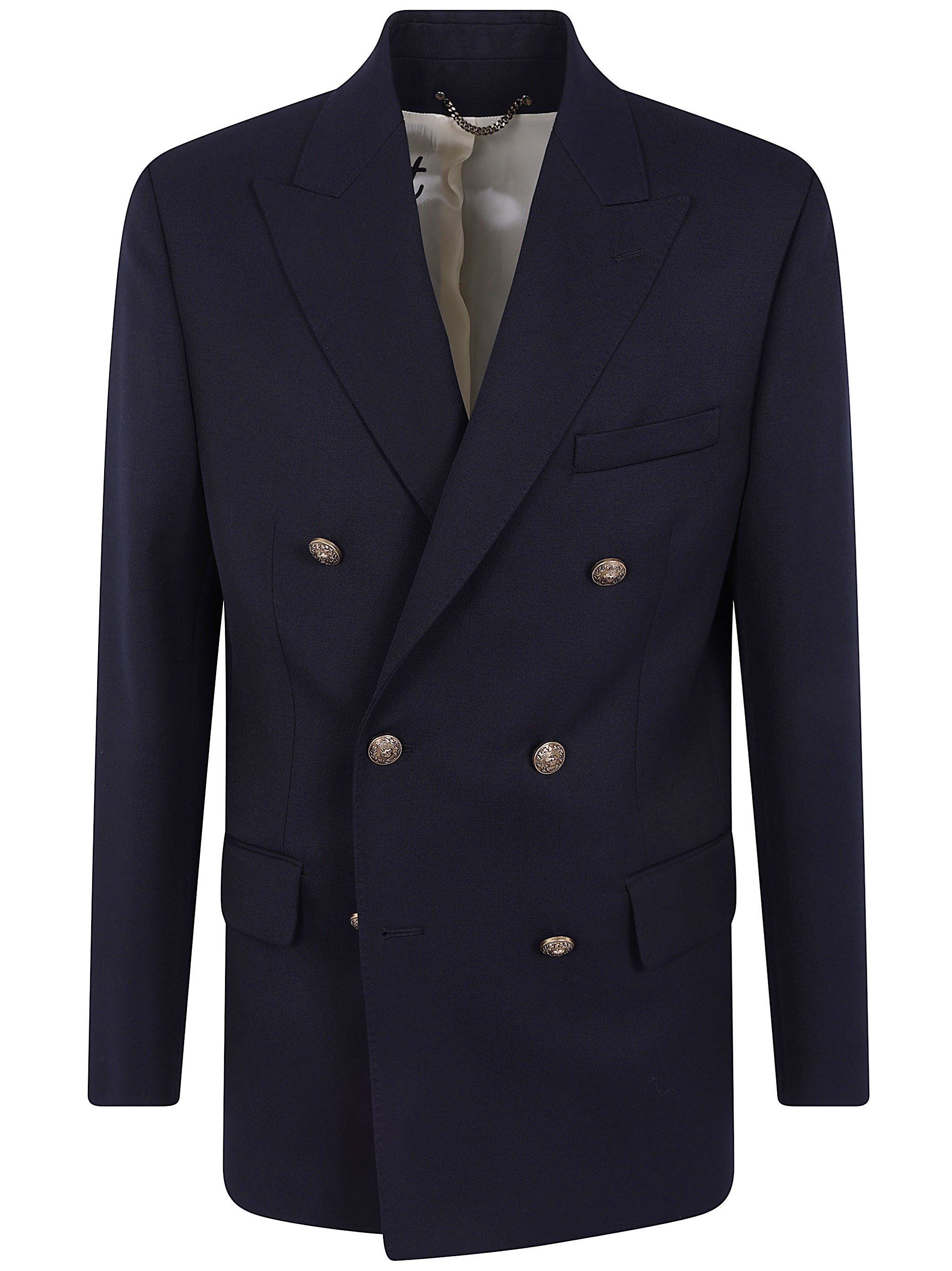 Golden Goose Coat Double Breasted Blazer "Golden M's"