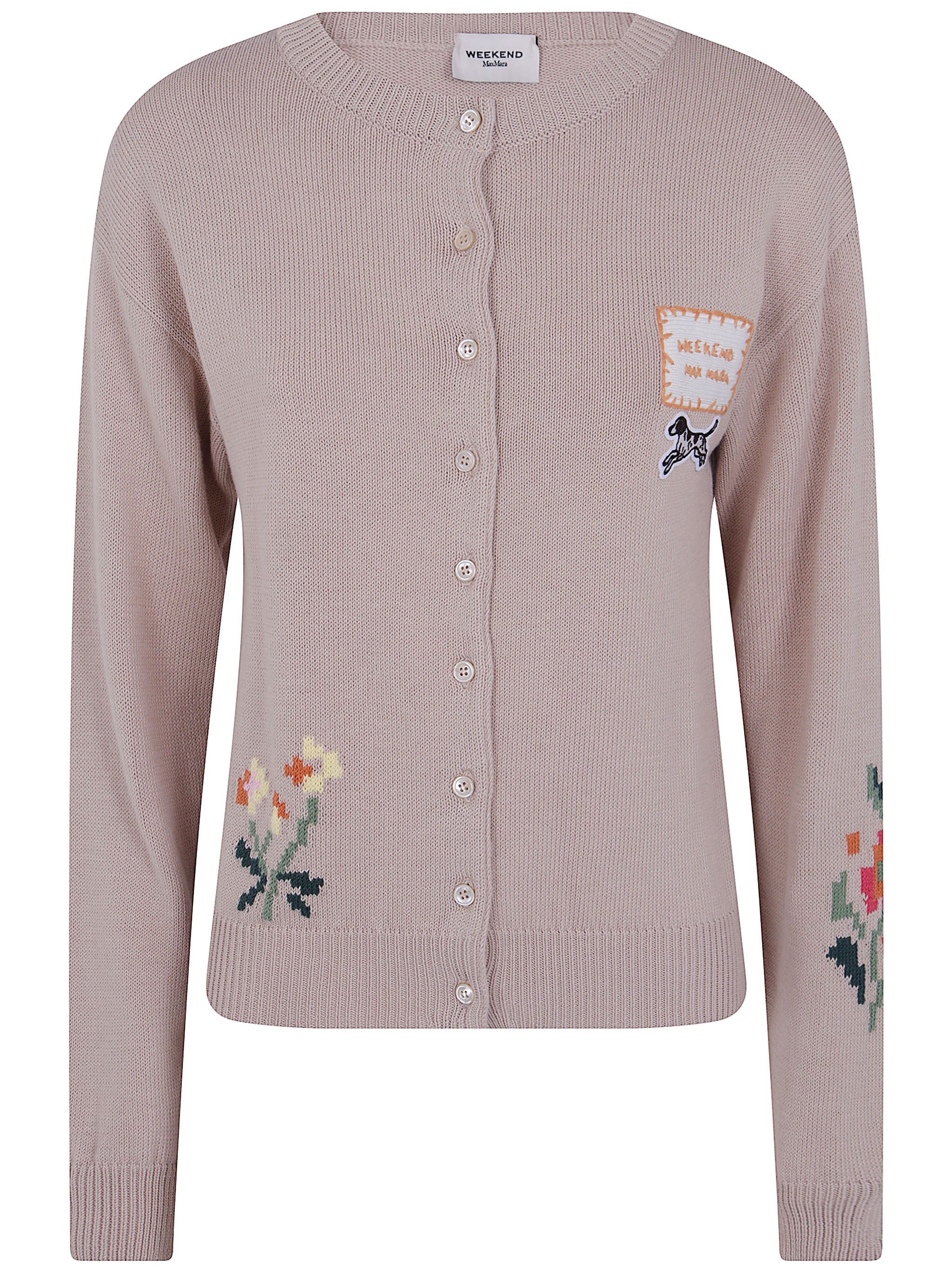 Max Mara MAX MARA WEEKEND Sweater Embroidered "Wkd Teiera"
