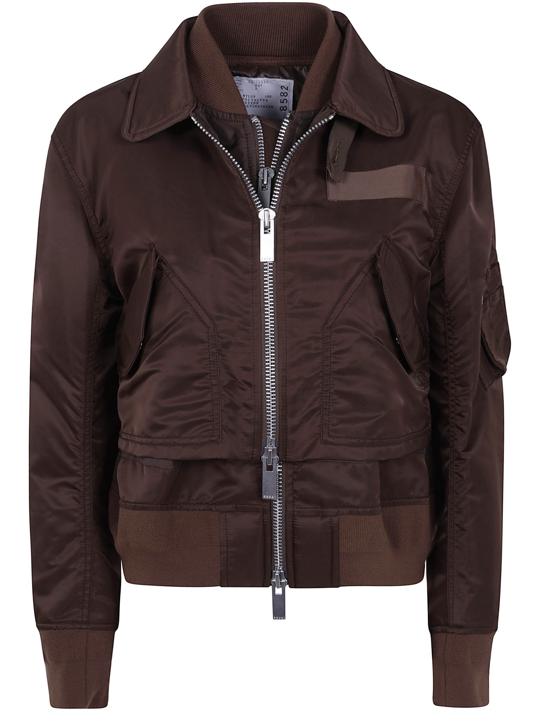 Sacai Jacket Zippered "Nylon Twill Blouson"