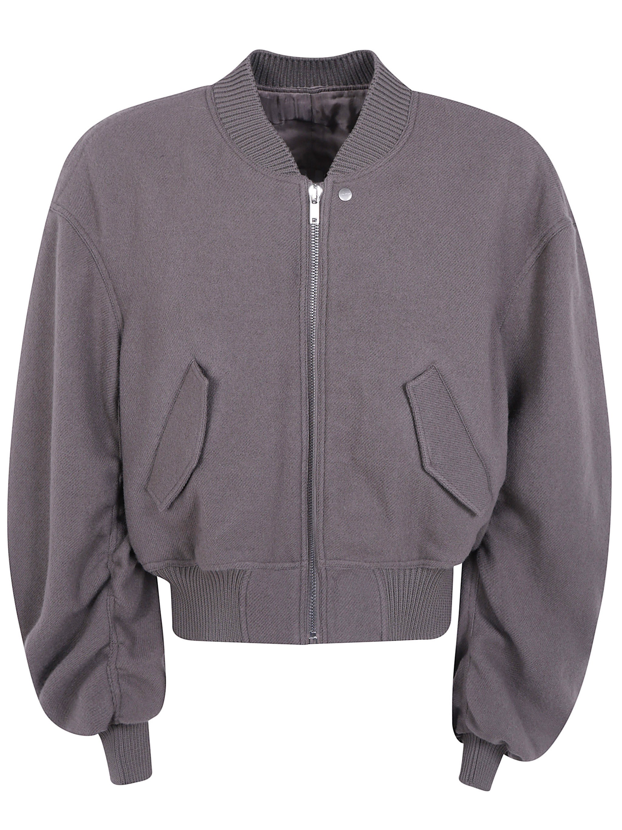 Rick Owens Jacket Padded "secchia Flight" In Gray