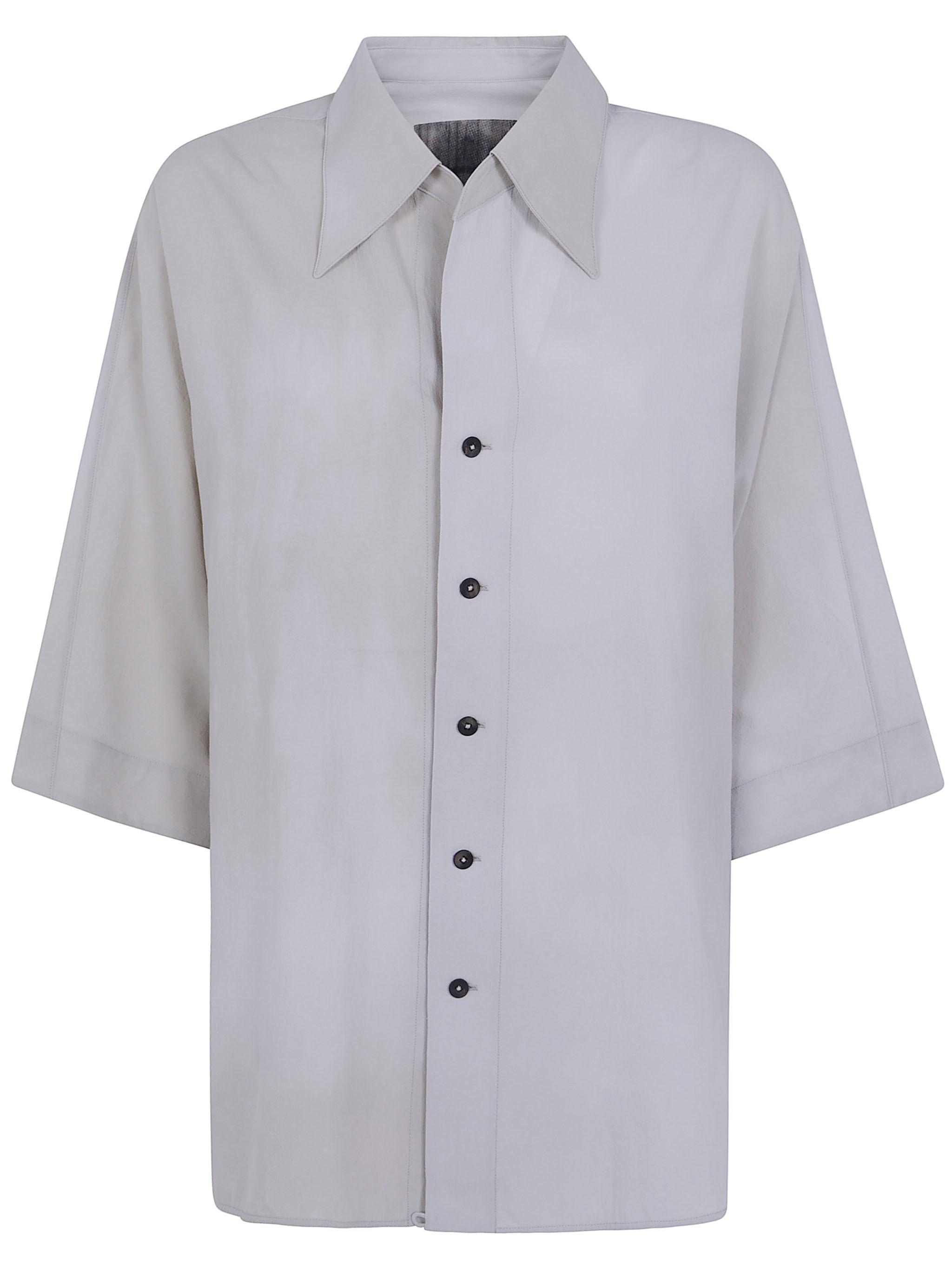 ZIGGY CHEN Shirt Short Sleeves “Back Gathered Shirt”