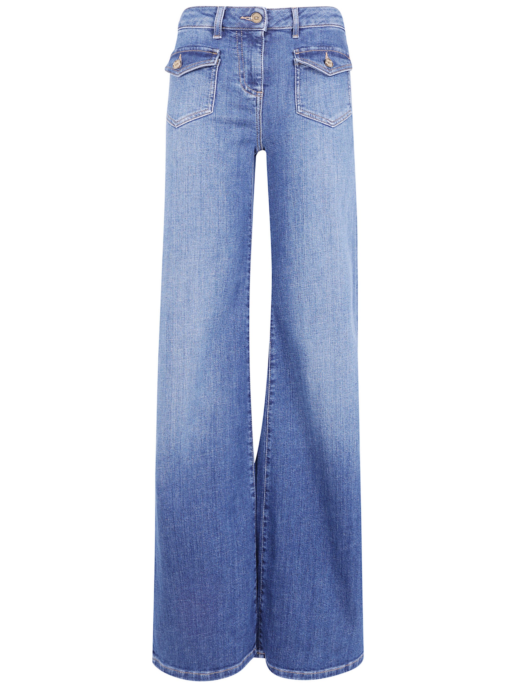 ELISABETTA FRANCHI Jeans Flared "Pj18n66e2 139 Vintage Blue"