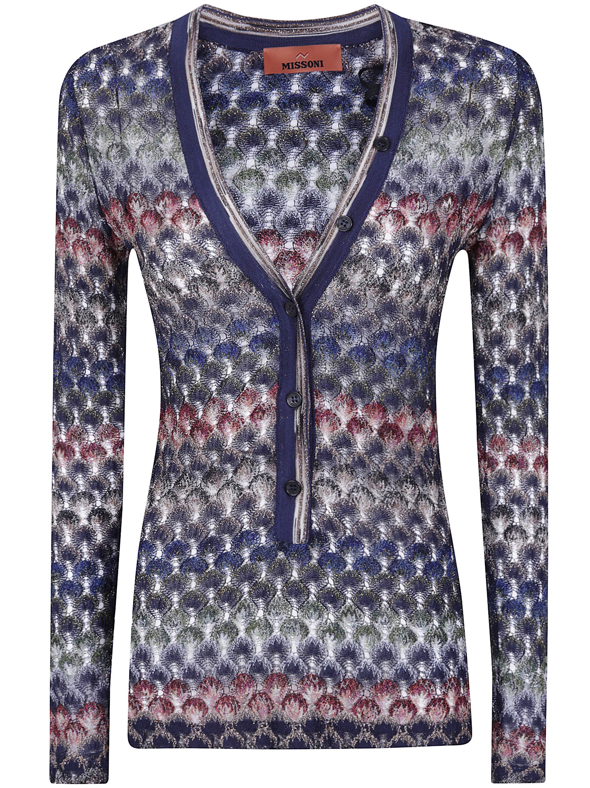 Missoni Sweater V-neck "ds26wn0u. Br015p" In Multi