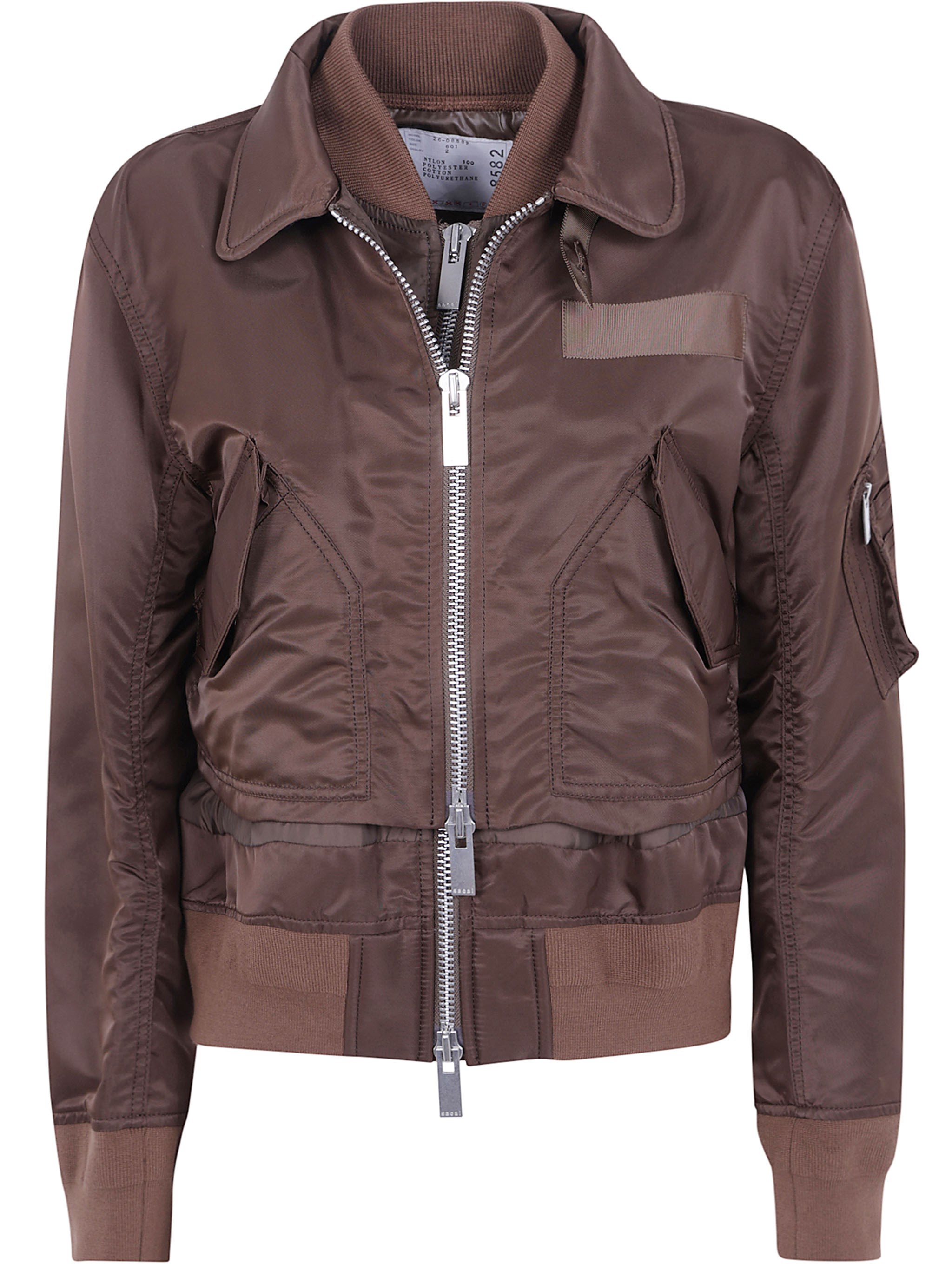 Sacai Jacket Zippered "Nylon Twill Blouson"