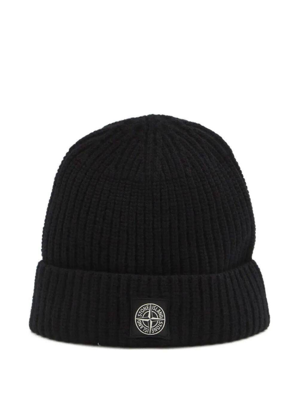 Stone Island STONE ISLAND Hat Wool Black Classic Beanie　STONE ISLAND ハット ウール ブラック クラシック ビーニー