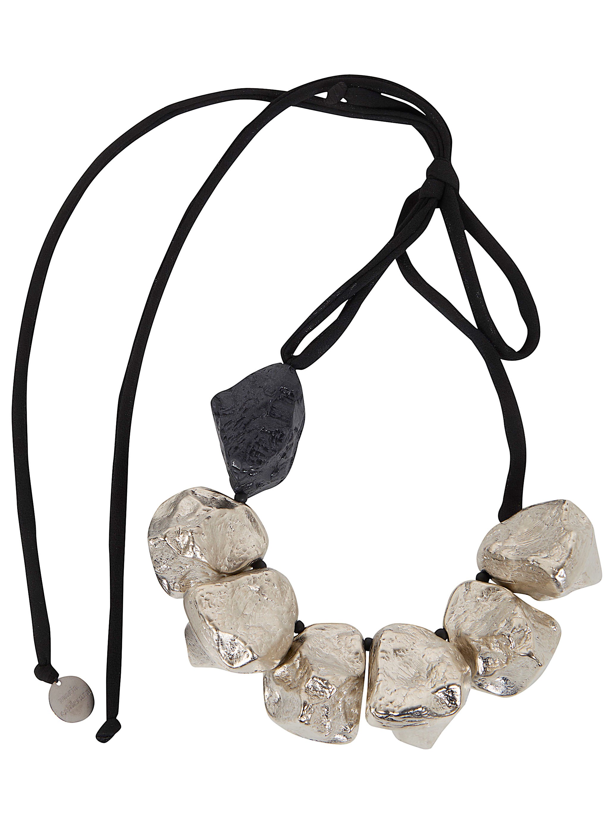 Maria Black MARIA CALDERARA Necklace Silver Black　マリア カルデララ ネックレス シルバー ブラック