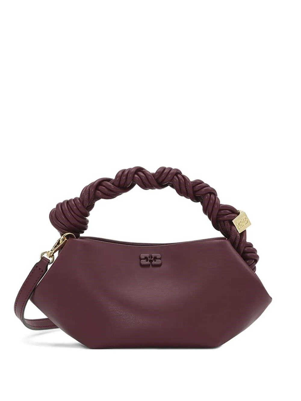 Ganni GANNI Handbag Braided Handle "Ganni Bou" Mini　GANNI ハンドバッグ 編み込みハンドル 「ガニー ブー」 ミニ