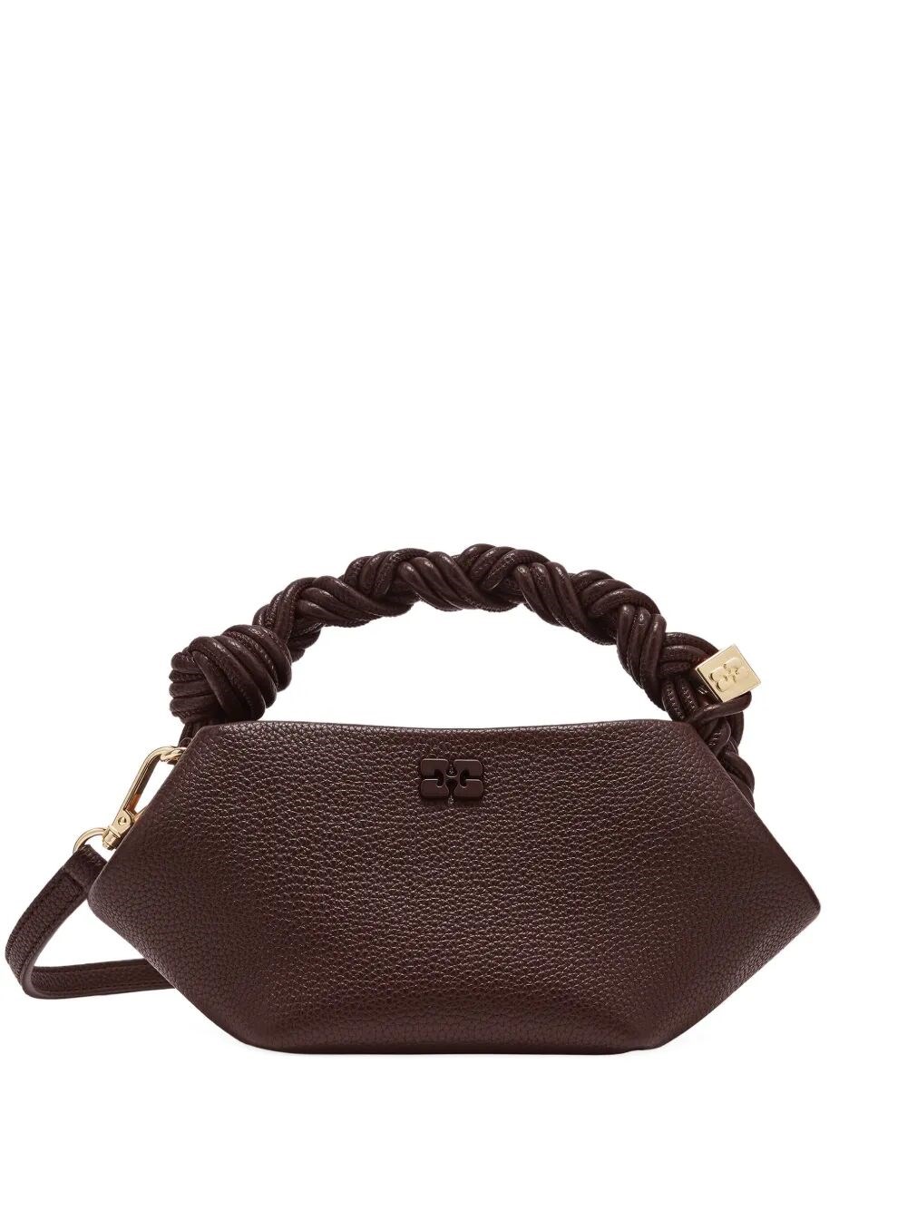 Ganni GANNI Handbag Braided Handle "Ganni Bou"　GANNI ハンドバッグ 編み込みハンドル「ガニー ブー」