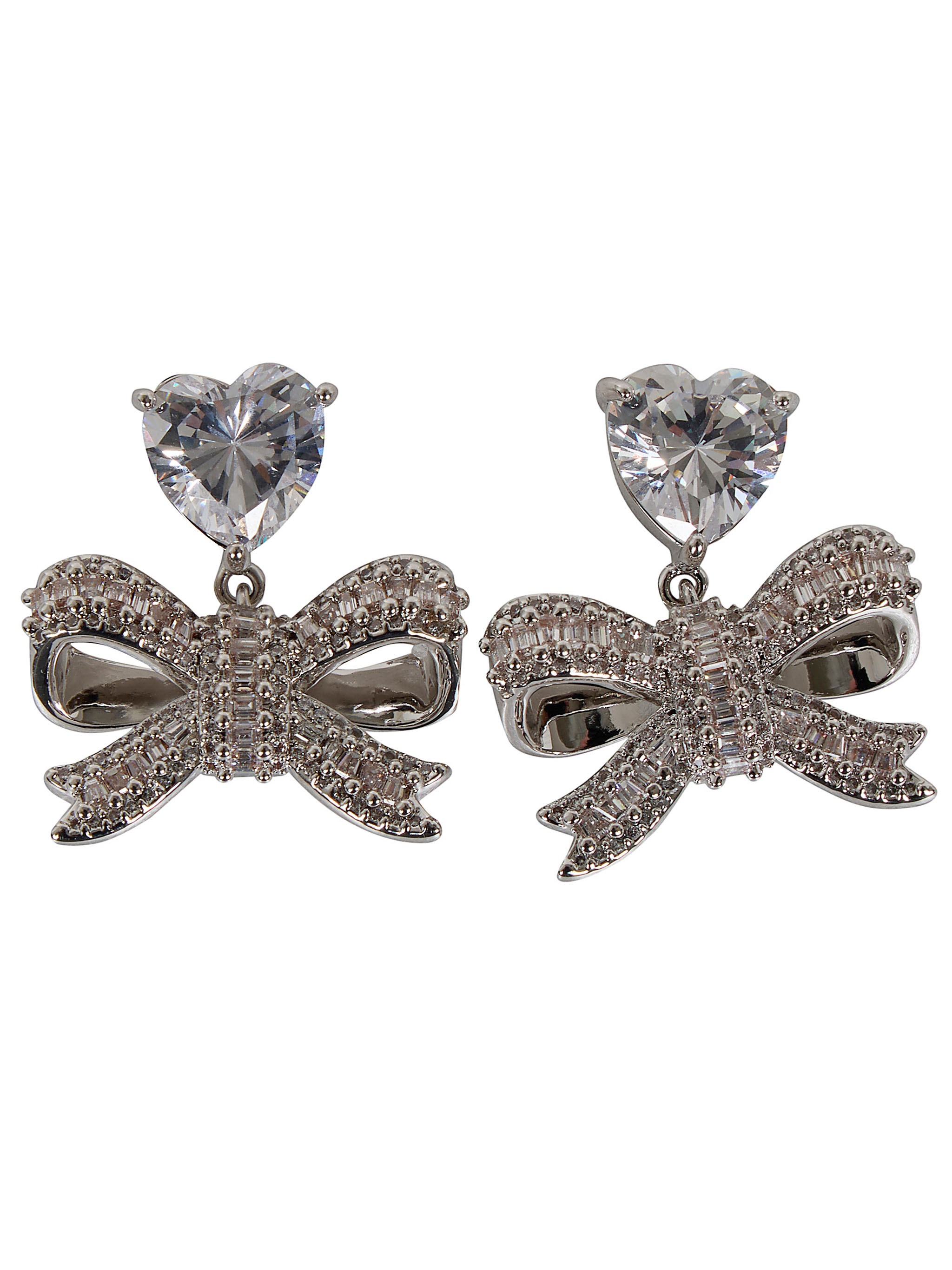 SELF-PORTRAIT Earrings Heart Bow Drop