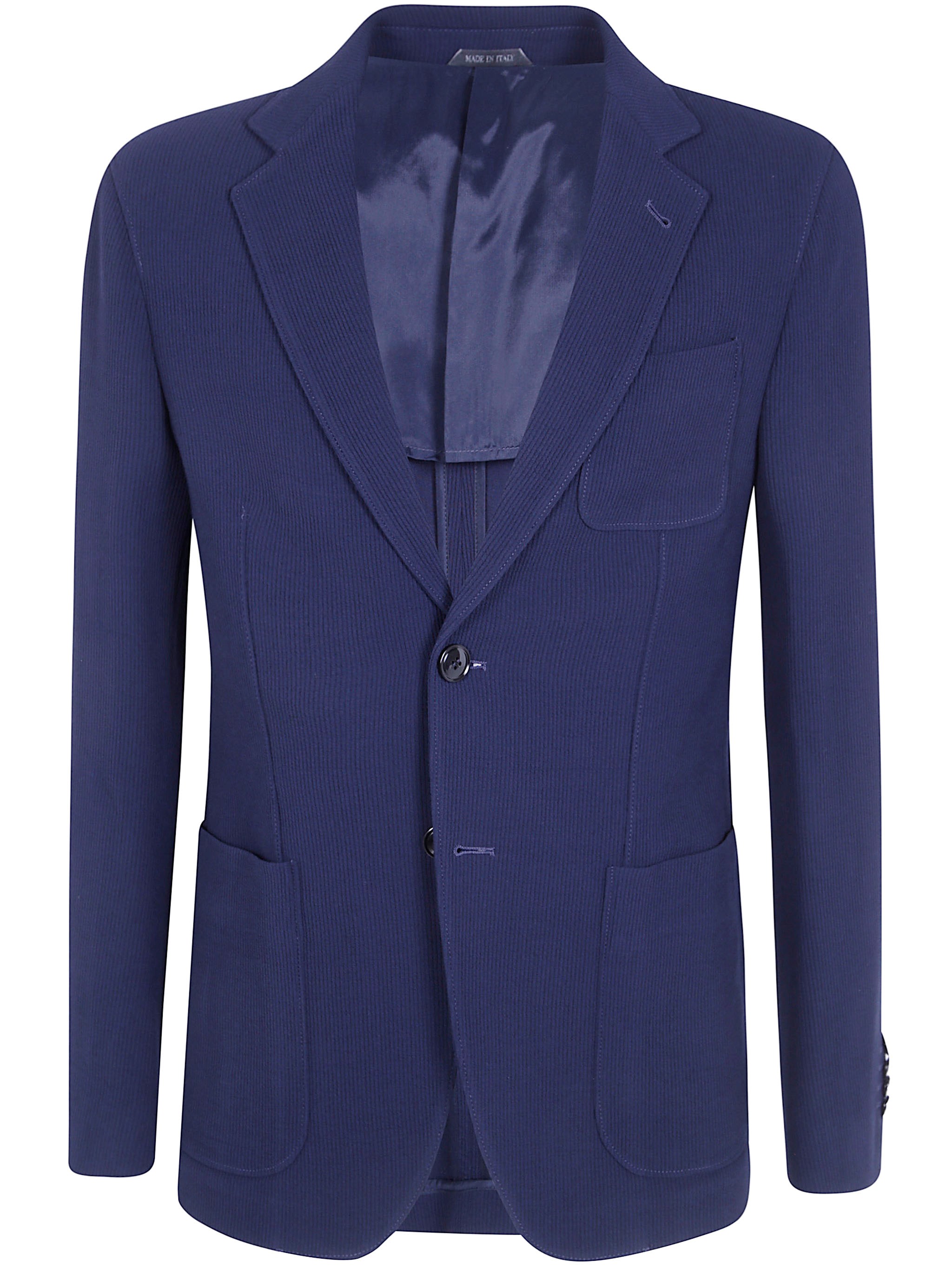 Giorgio Armani Jacket Single Breasted "night Sky" In Blue