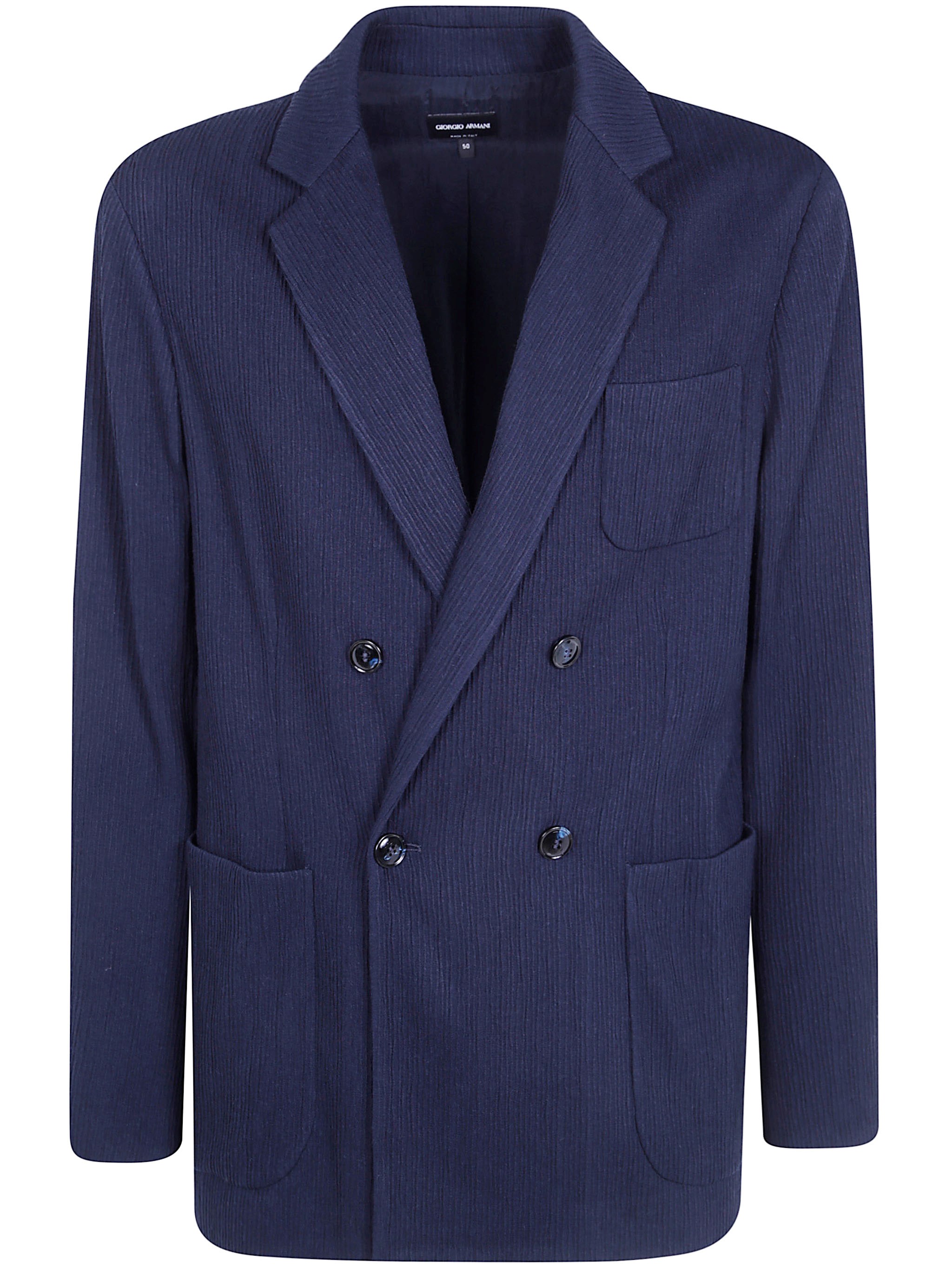 Giorgio Armani Jacket Double Breasted "gm004749.te23863 U8139" In Blue