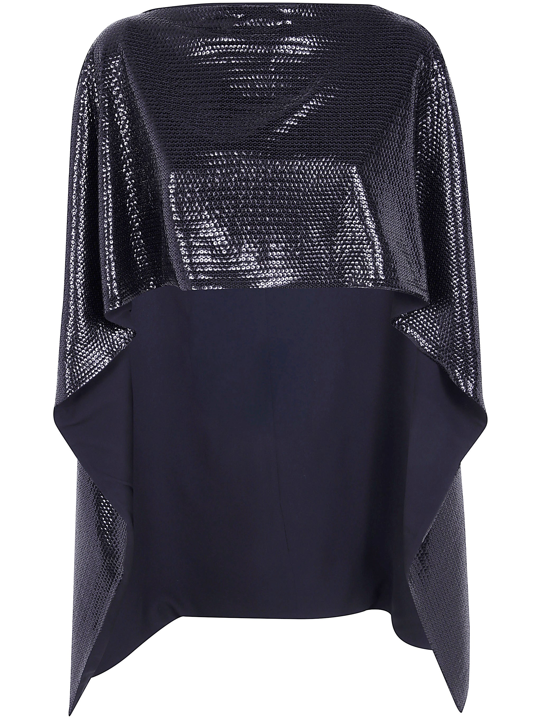 Paillettes On Jersey Cape Coat