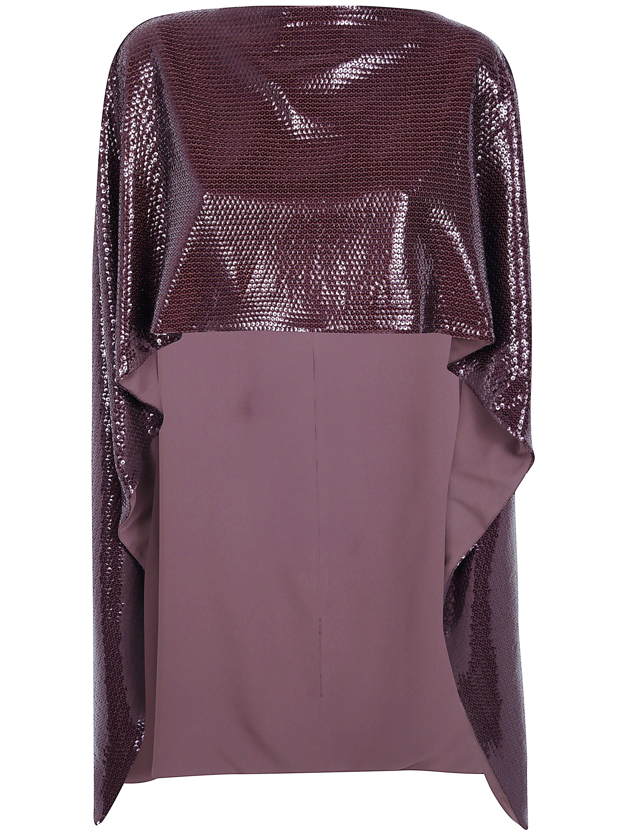 Paillettes On Jersey Cape Coat