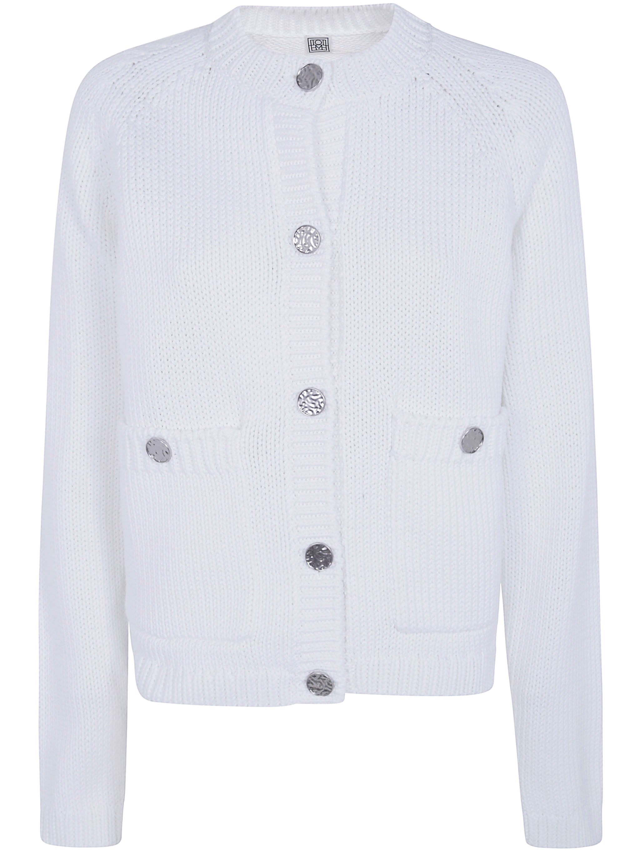 TOTEME Sweater Cotton "Hammered Button"　TOTEME セーター コットン「槌目ボタン」 TOTEME
