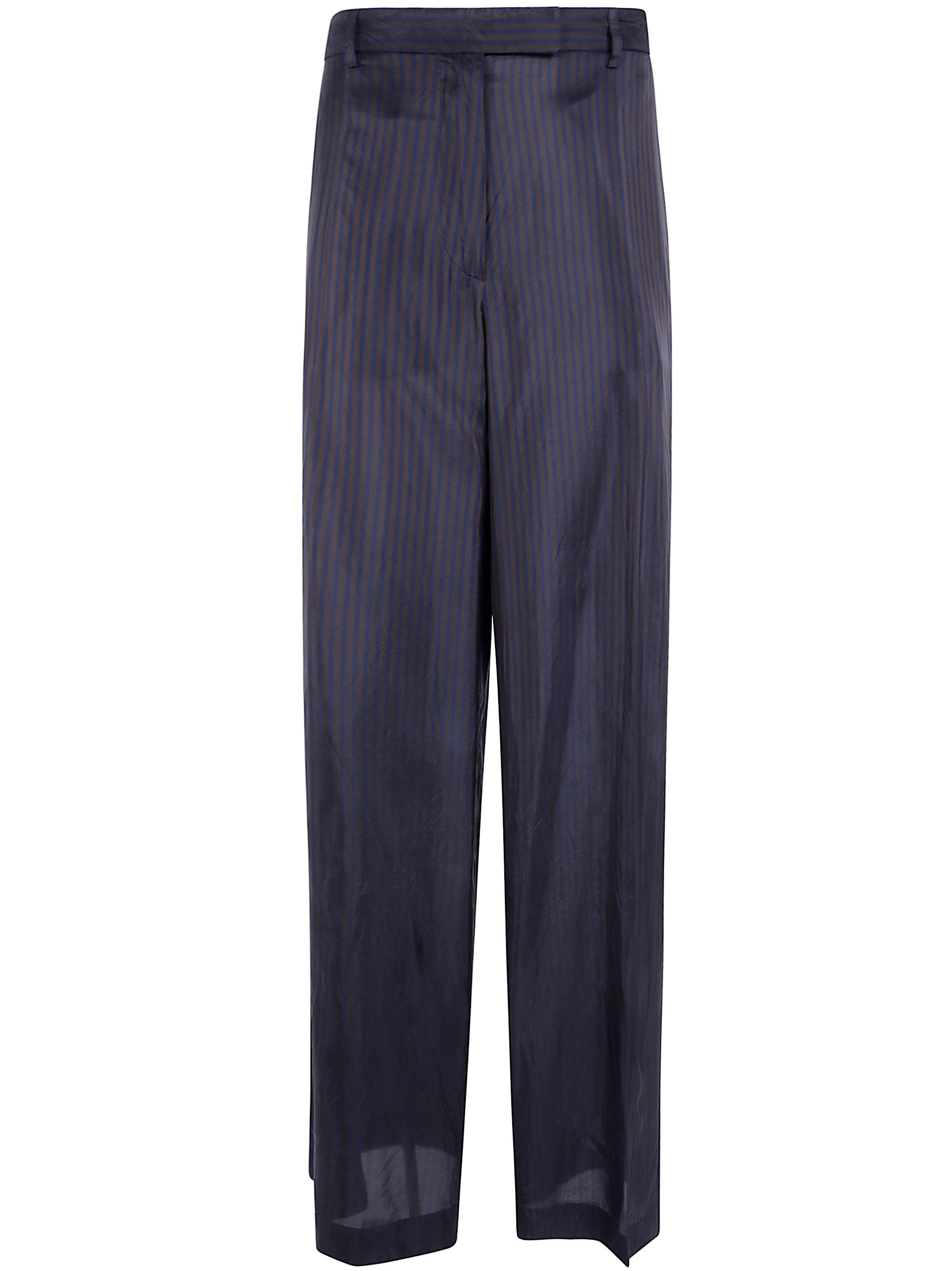 DRIES VAN NOTEN Pants Cupro Dark Brown "Penn"　ドリスヴァンノッテン パンツ キュプラ ダークブラウン "Penn" DRIES