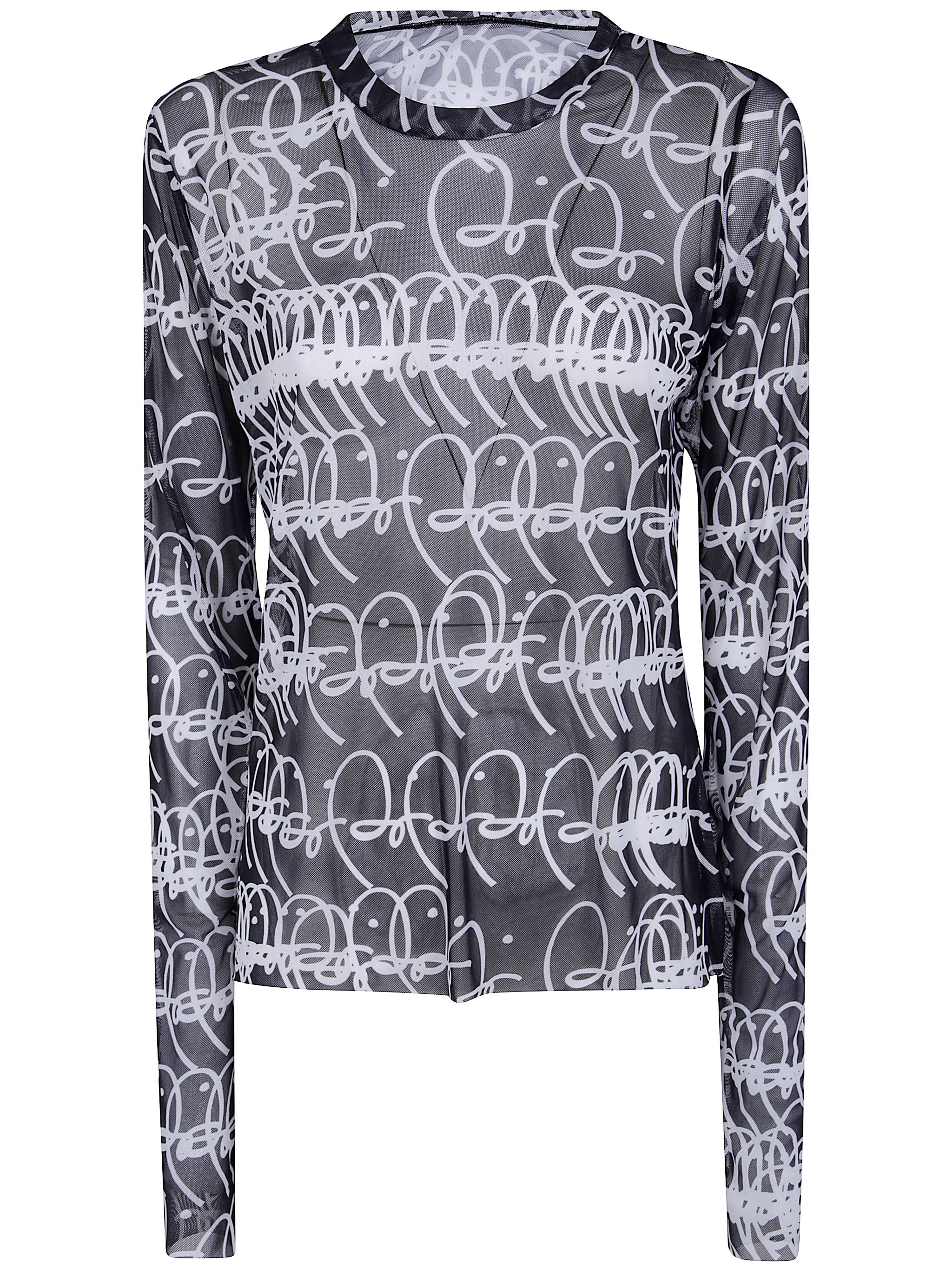 MARIA CALDERARA T-Shirt Graphic Pattern Large Bi