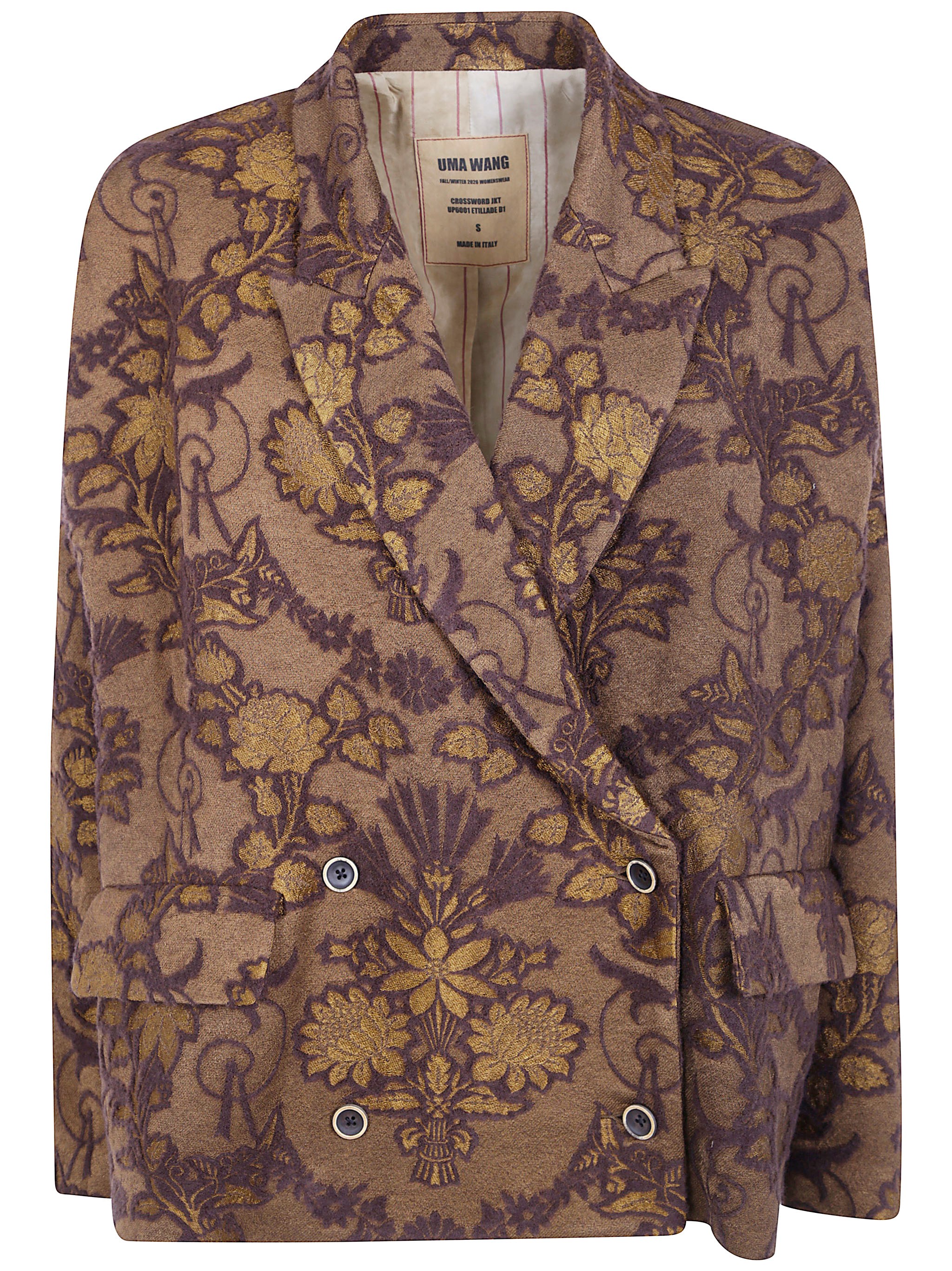 Uma Wang Jacket Wool Blend “Crossword”