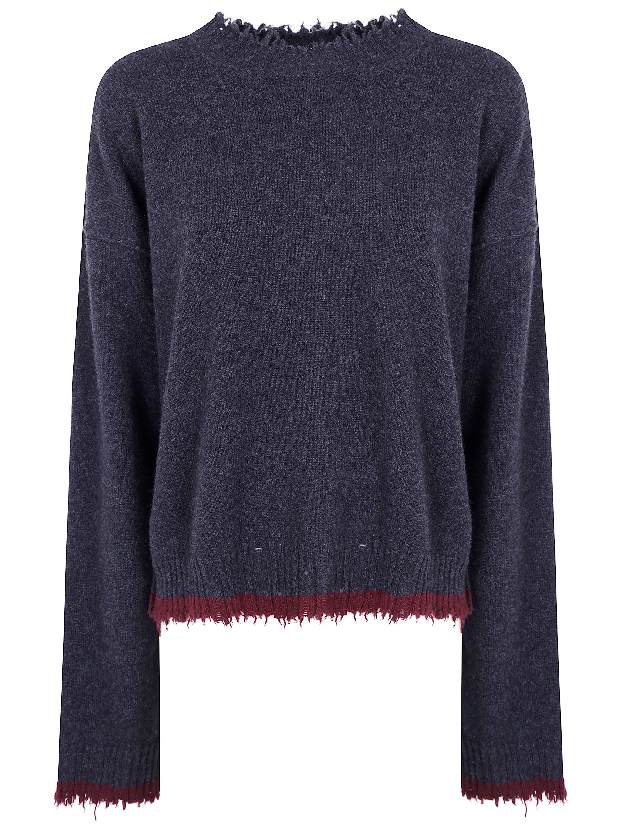 Long Sleeves "Uw894 Dark Grey Red" Top