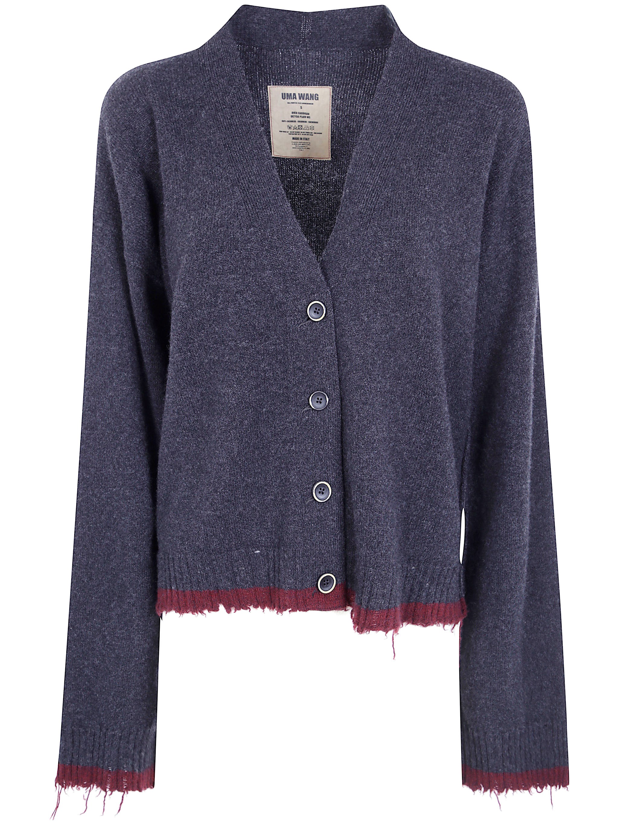 Uma Wang Sweater Cashmere “Over Cardigan”