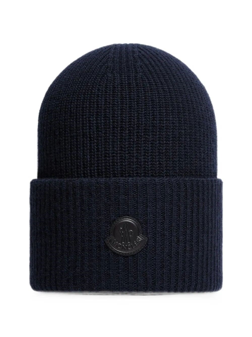 MONCLER MONCLER Hat Wool Blue　MONCLER ハット ウール ブルー