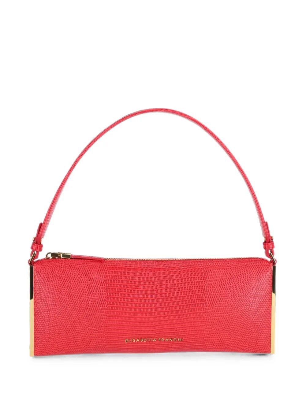 Gold Trim "Red Passion" Shoulder Bag