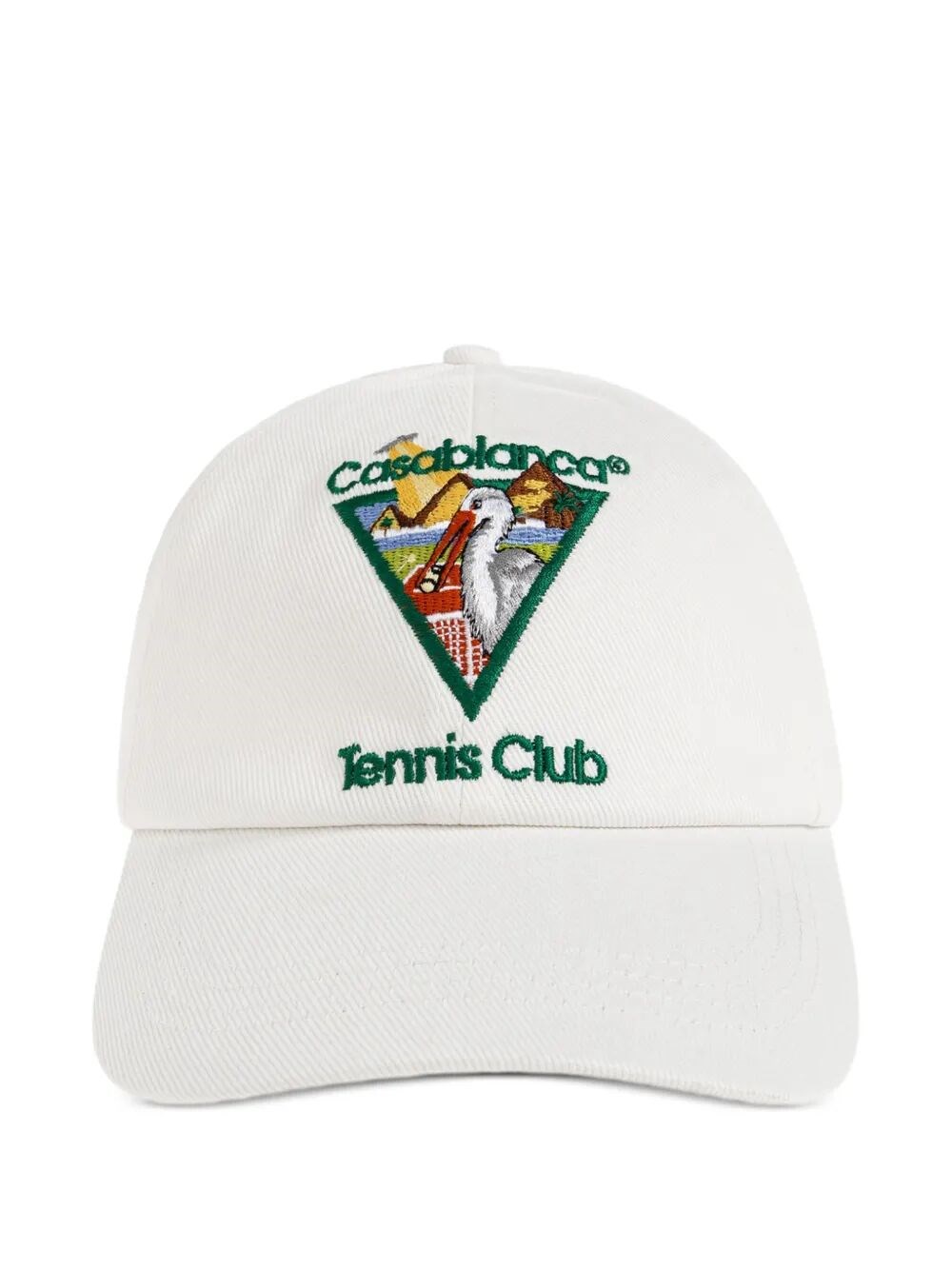 Casablanca CASABLANCA Hat White Brown "Pyramid Abduction Tennis"
