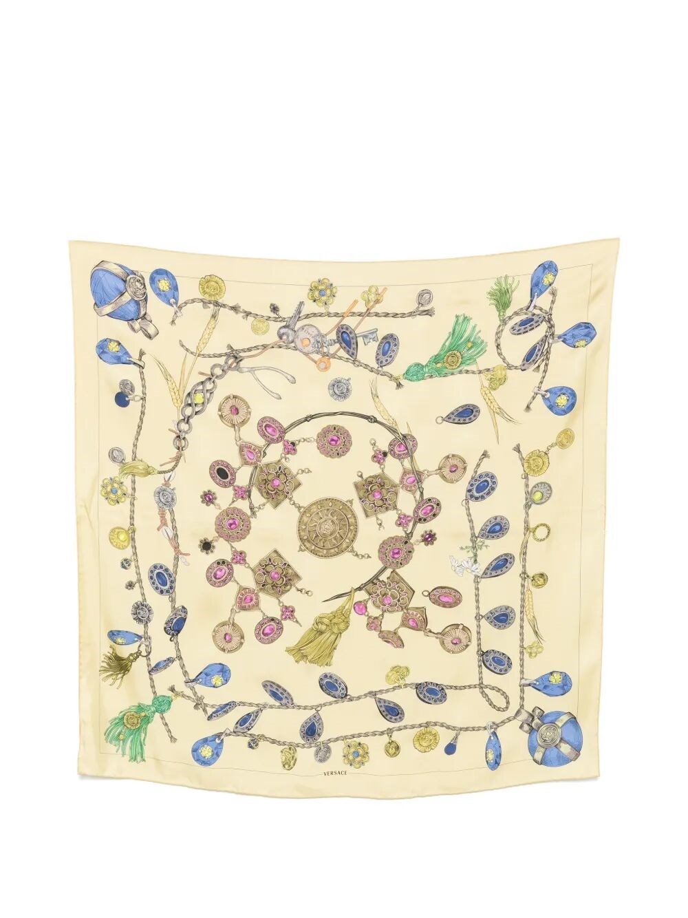 VERSACE Scarf Silk Twill “Broken Jewels”